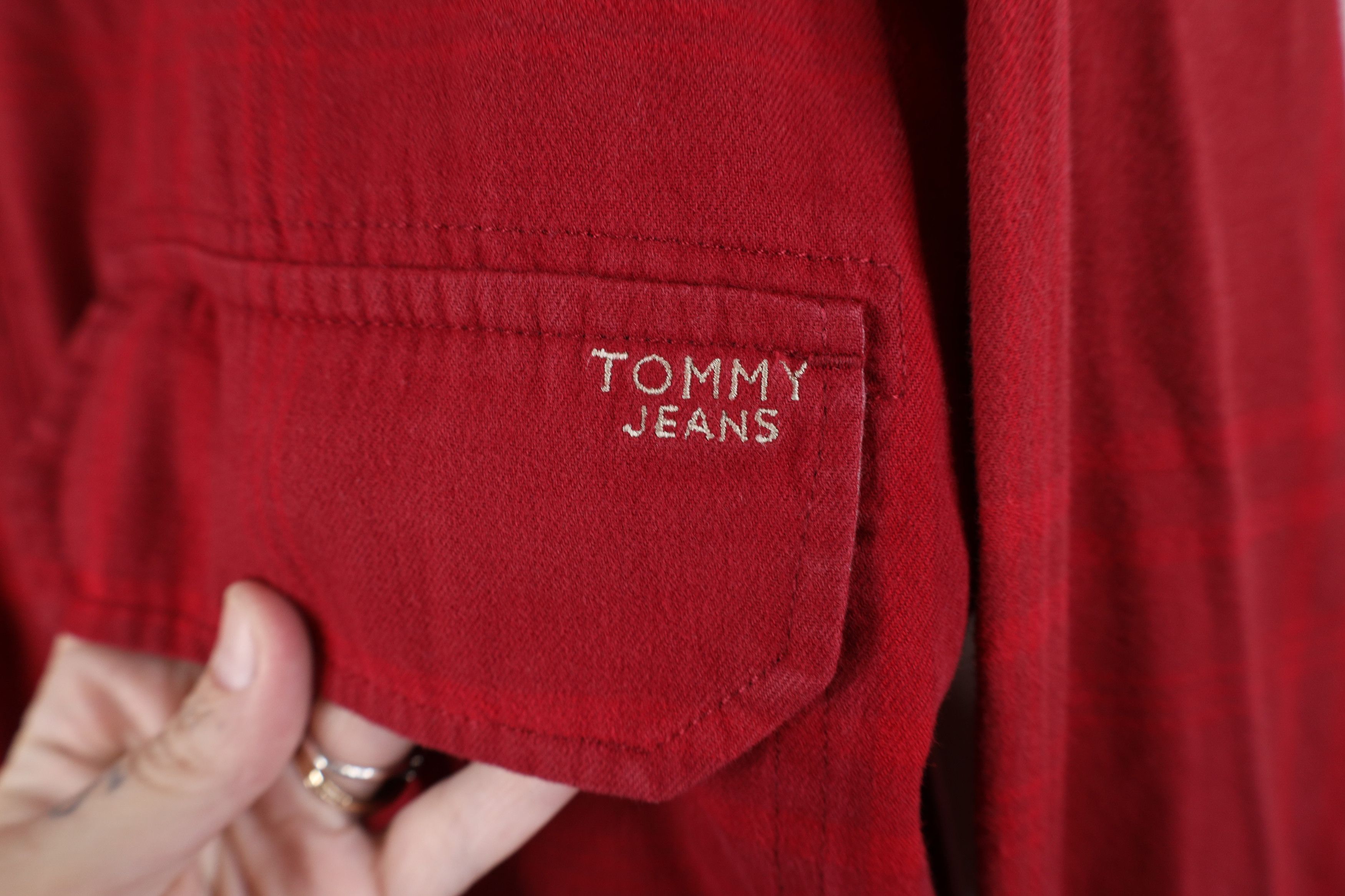 Tommy Hilfiger Vintage 90s Y2K Tommy Hilfiger Flannel Zip Shirt Jacket Size US L / EU 52-54 / 3 - 4 Thumbnail