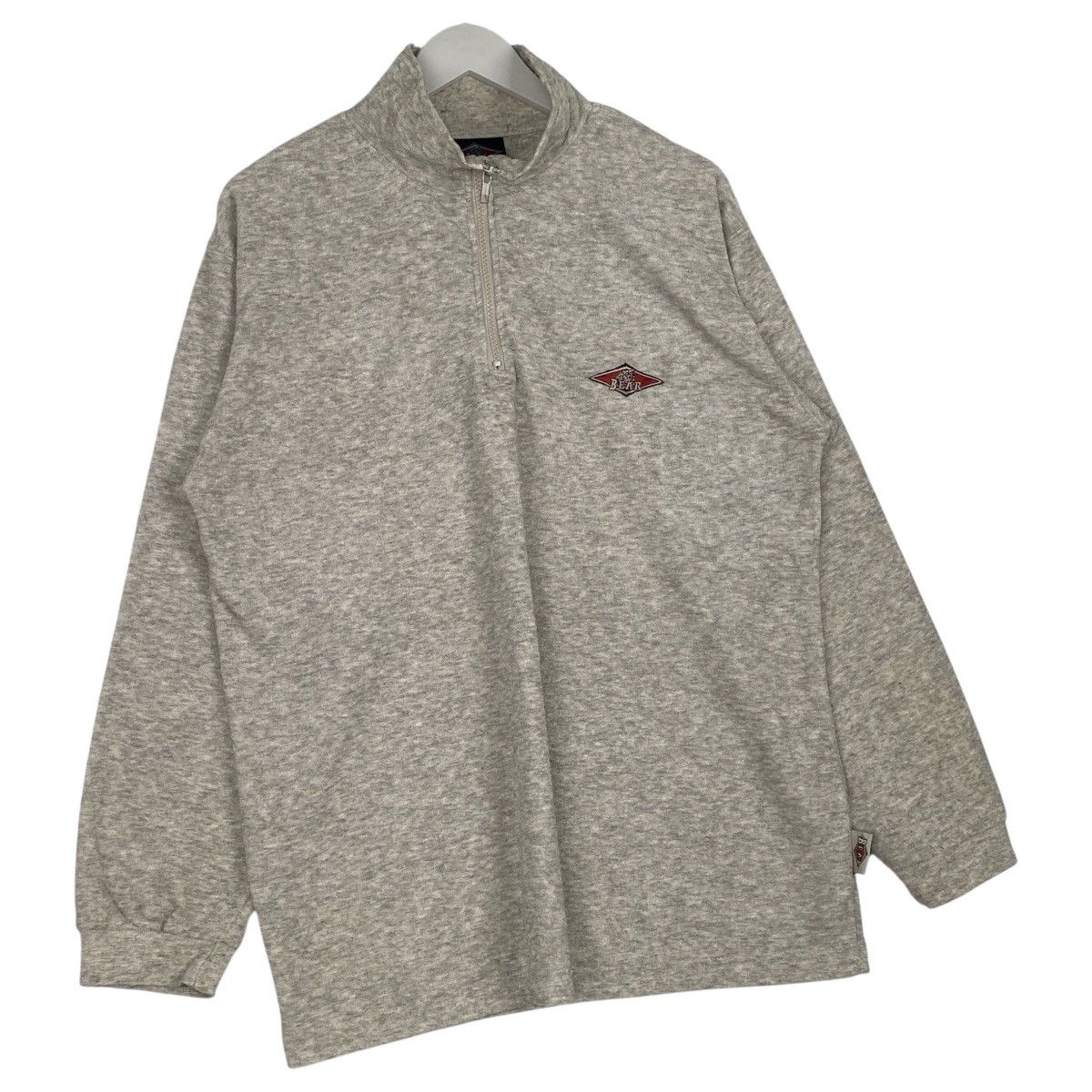 Designer × Vintage Vintage Bear Quarter Zip Small Logo Embroidered Sweatshirt Size US L / EU 52-54 / 3 - 3 Thumbnail