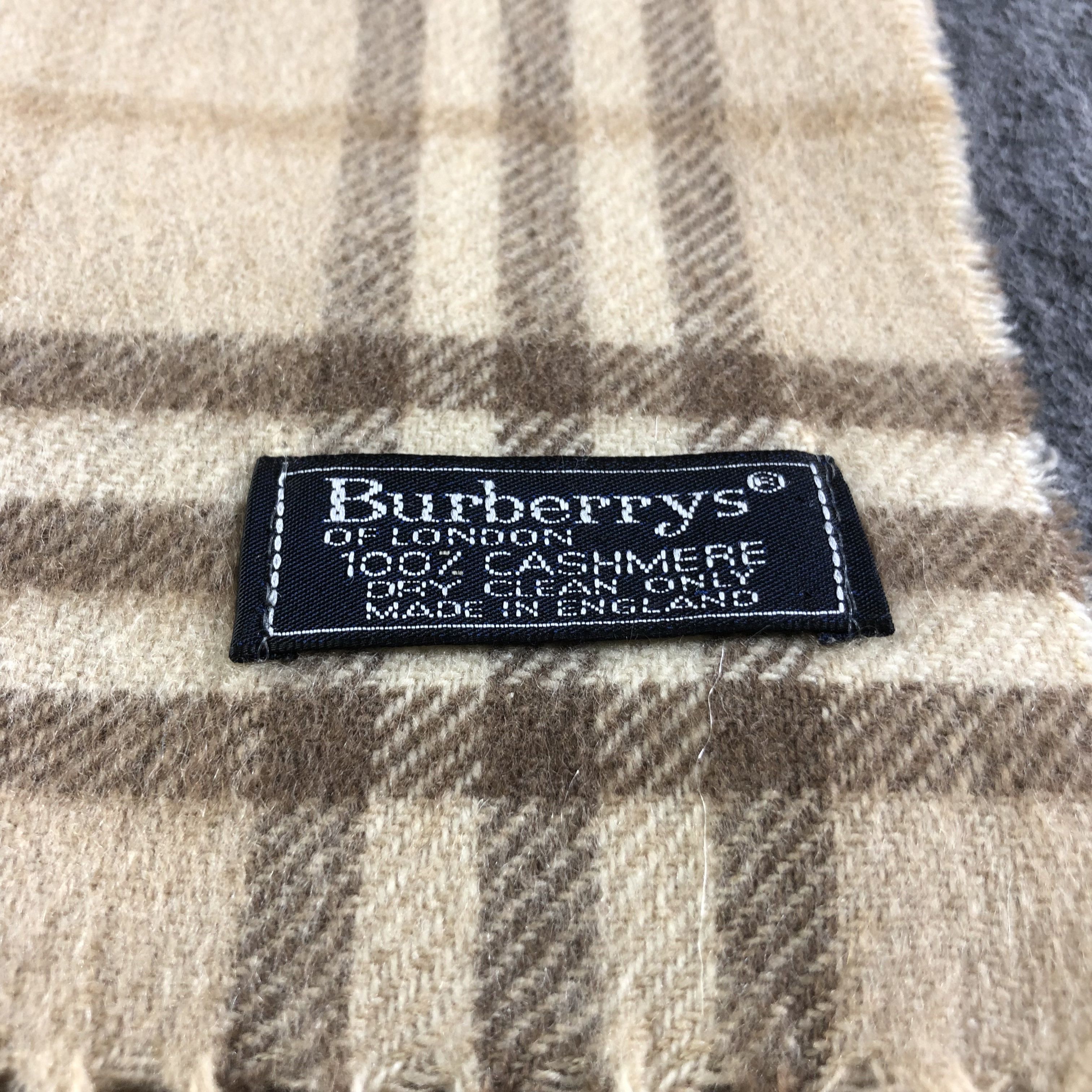 Burberry Burberrys Nova Check Cashmere Scarf Muffler Neckwear V1640 Size ONE SIZE - 4 Thumbnail