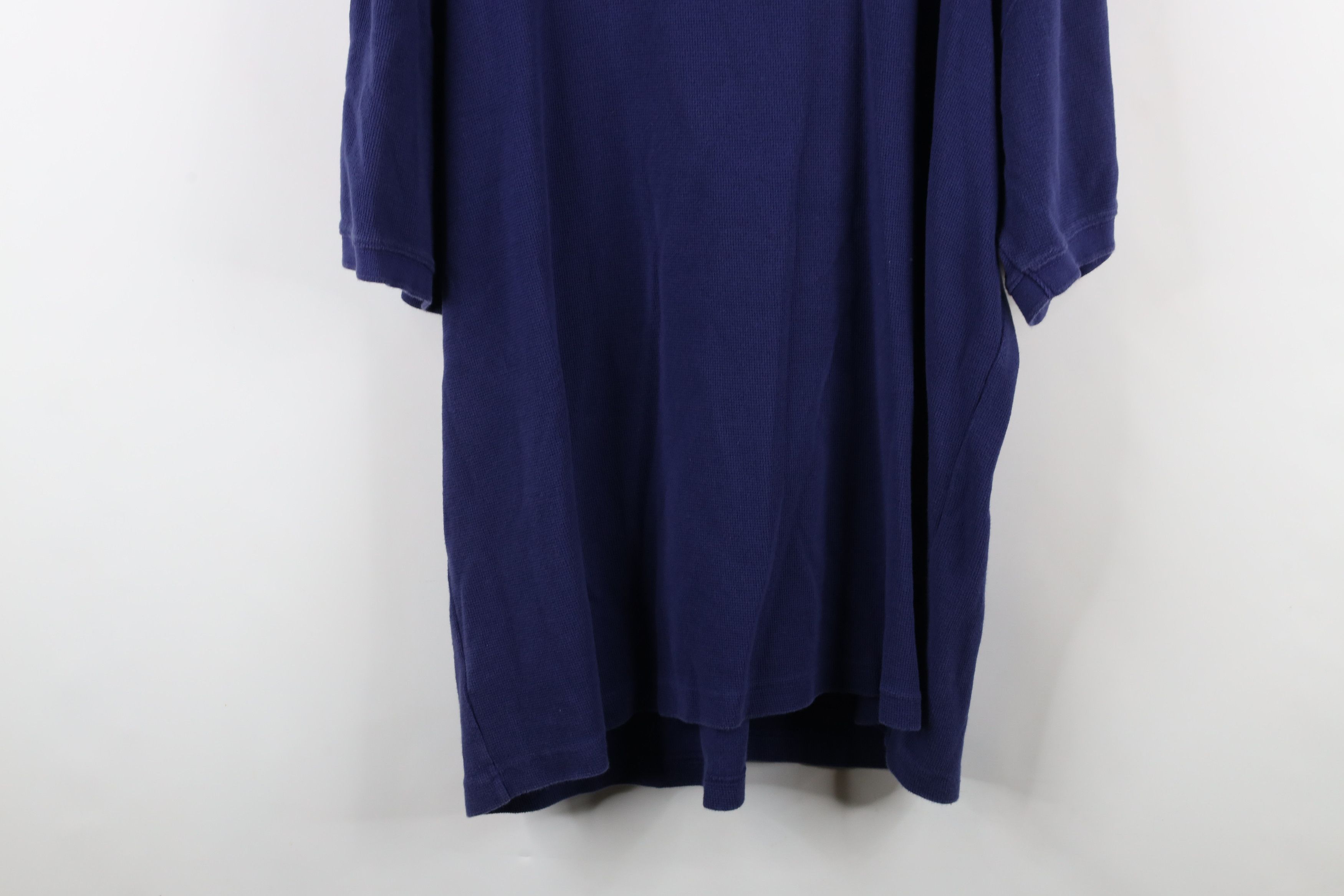 Eddie Bauer × Vintage Vintage 90s Eddie Bauer Thermal Waffle Knit Henley T-Shirt Size US XXL / EU 58 / 5 - 12 Thumbnail