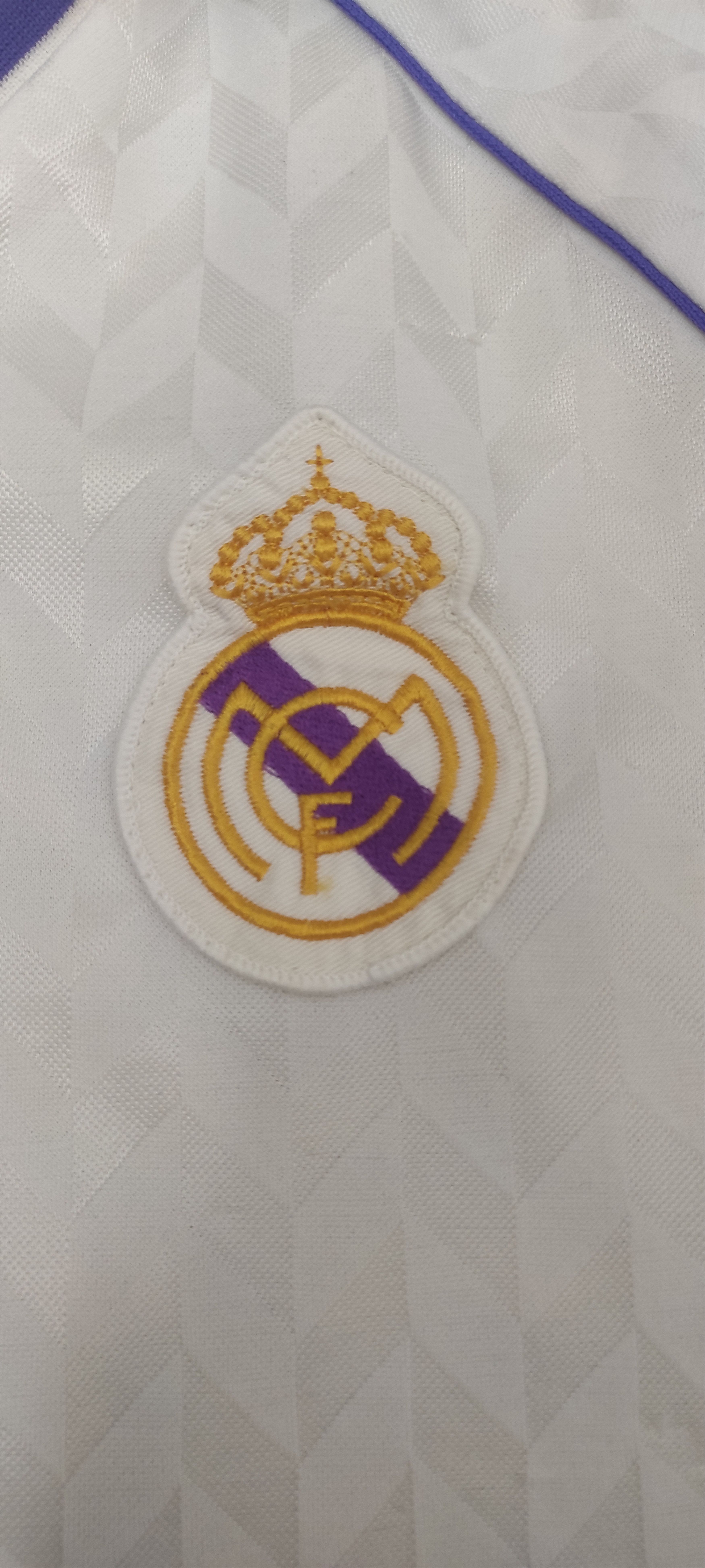 Hummel Real Madrid LS Spain Home football shirt 1986 - 1988 Rare Size US M / EU 48-50 / 2 - 3 Thumbnail