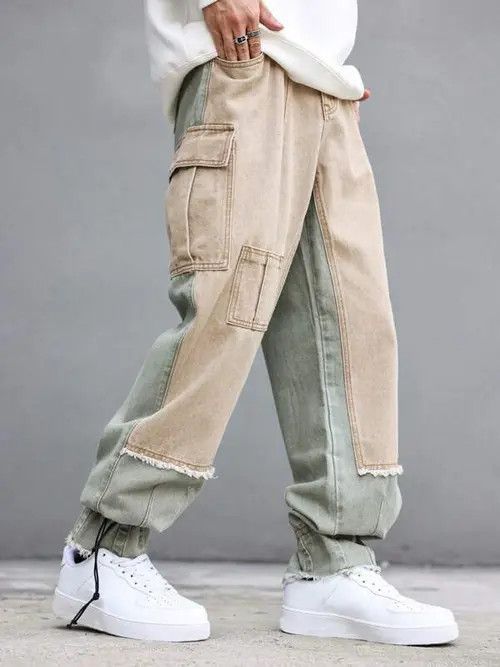 Japanese Brand Baggy Cargo Denim Jeans Regulated Leg Size US 34 / EU 50 - 2 Thumbnail