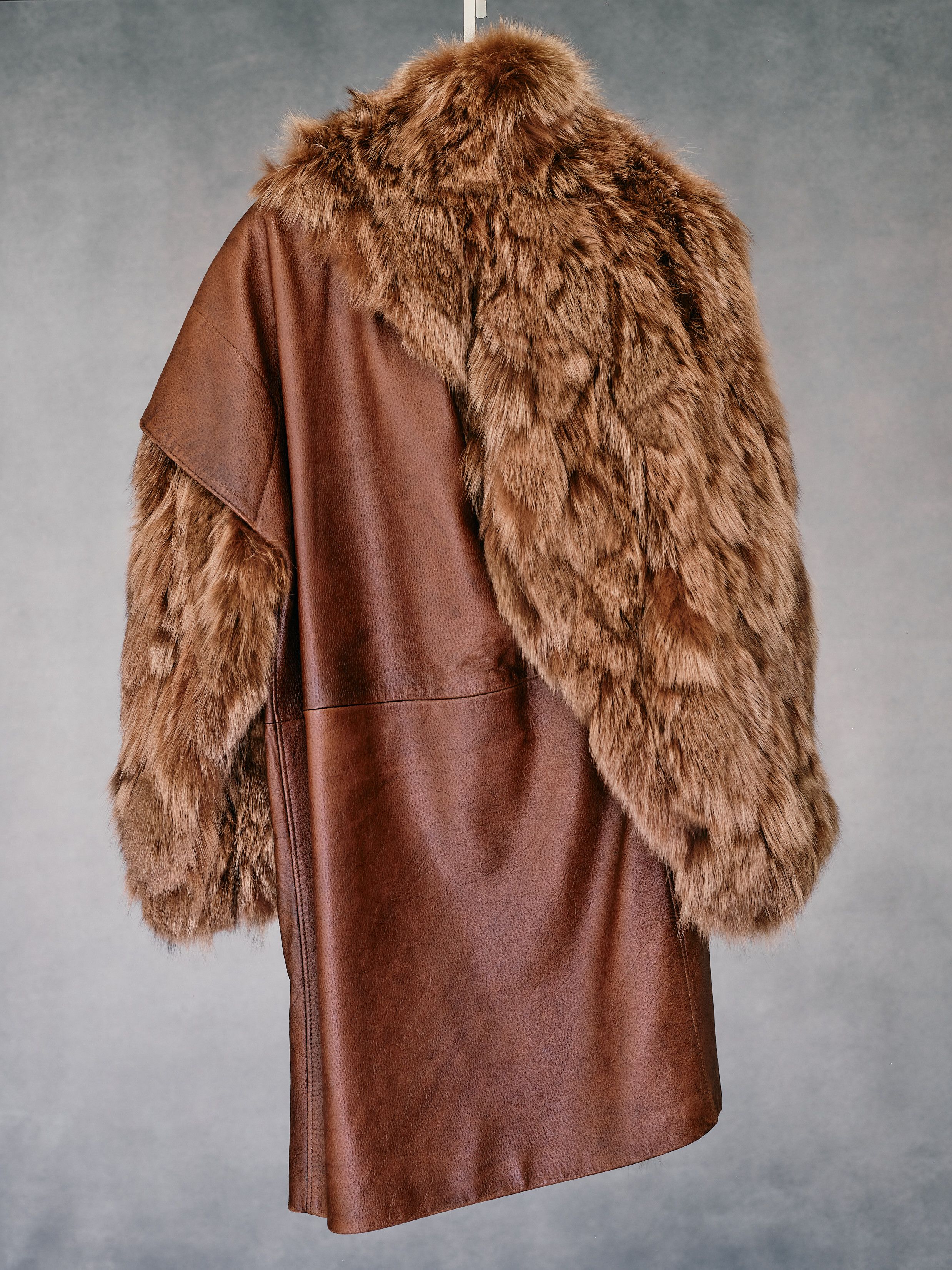 Fendi Fendi leather & fox fur coat 1984 Size L / US 10 / IT 46 - 2 Thumbnail