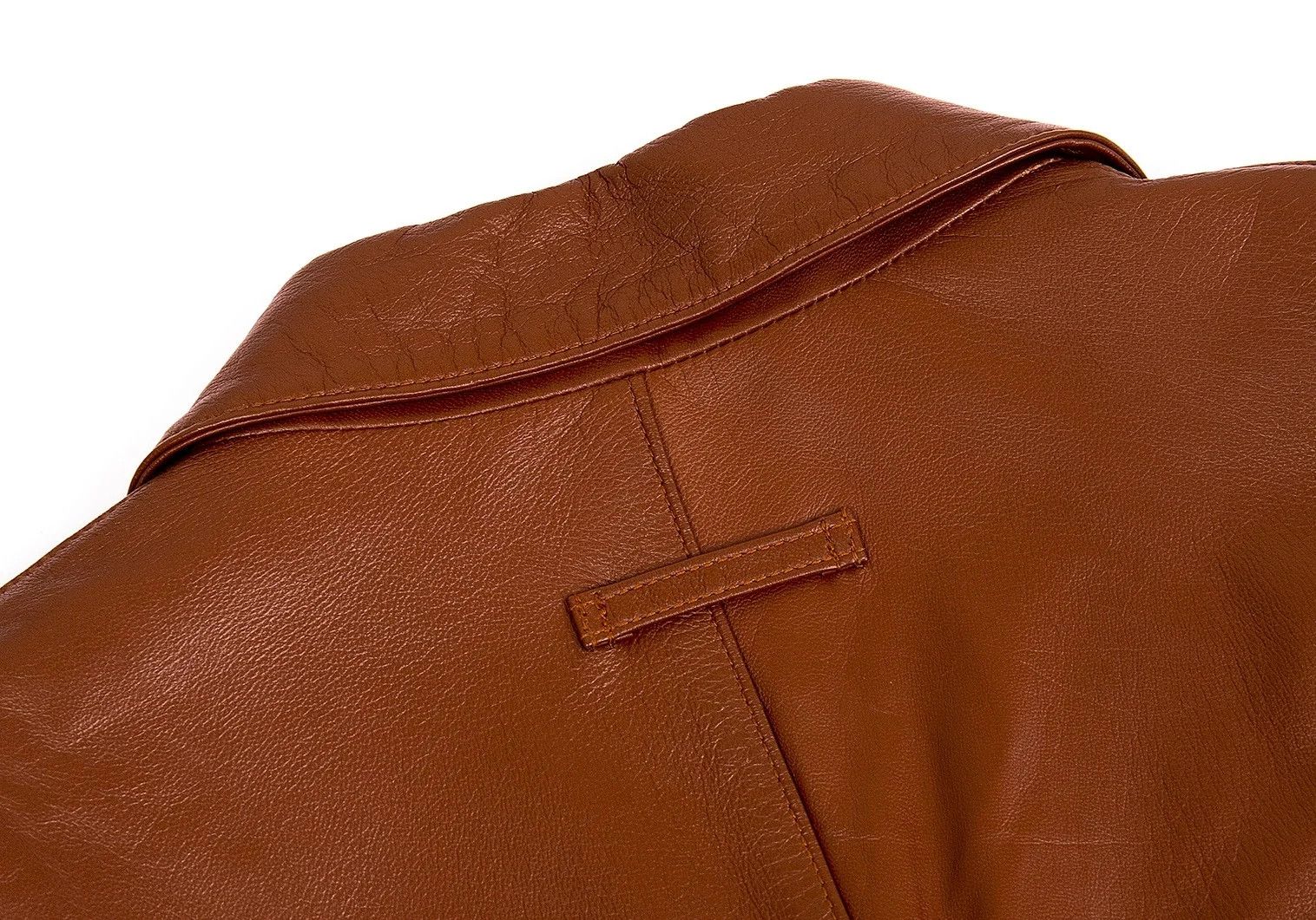 Jean Paul Gaultier Sheep Skin Leather Coat in Brown, Size 48 Size US M / EU 48-50 / 2 - 16 Thumbnail