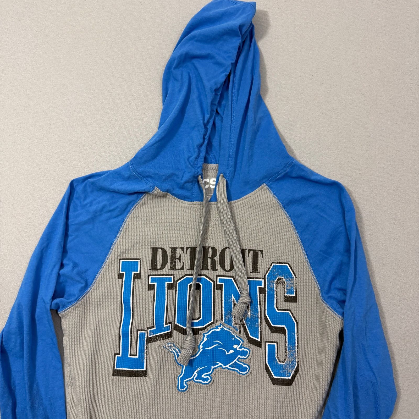 CSA CSA Detroit Lions Hooded Shirt Men's Medium Gray Blue Size US M / EU 48-50 / 2 - 2 Thumbnail