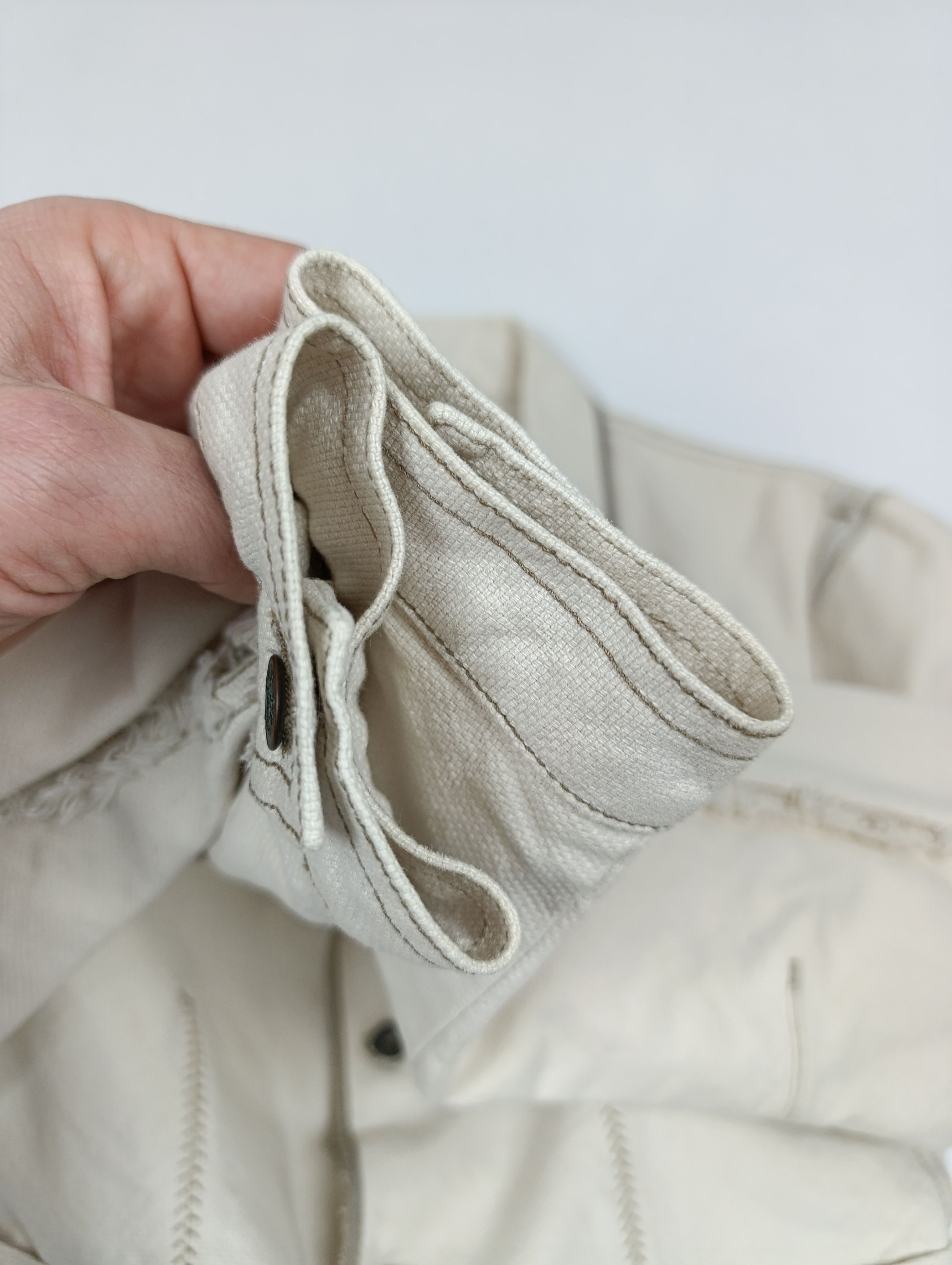 Marithe + Francois Girbaud VINTAGE MARITHE FRANCOIS GIRBAUD CANVAS FRAYED BLAZER JACKET Size M / US 6-8 / IT 42-44 - 14 Thumbnail
