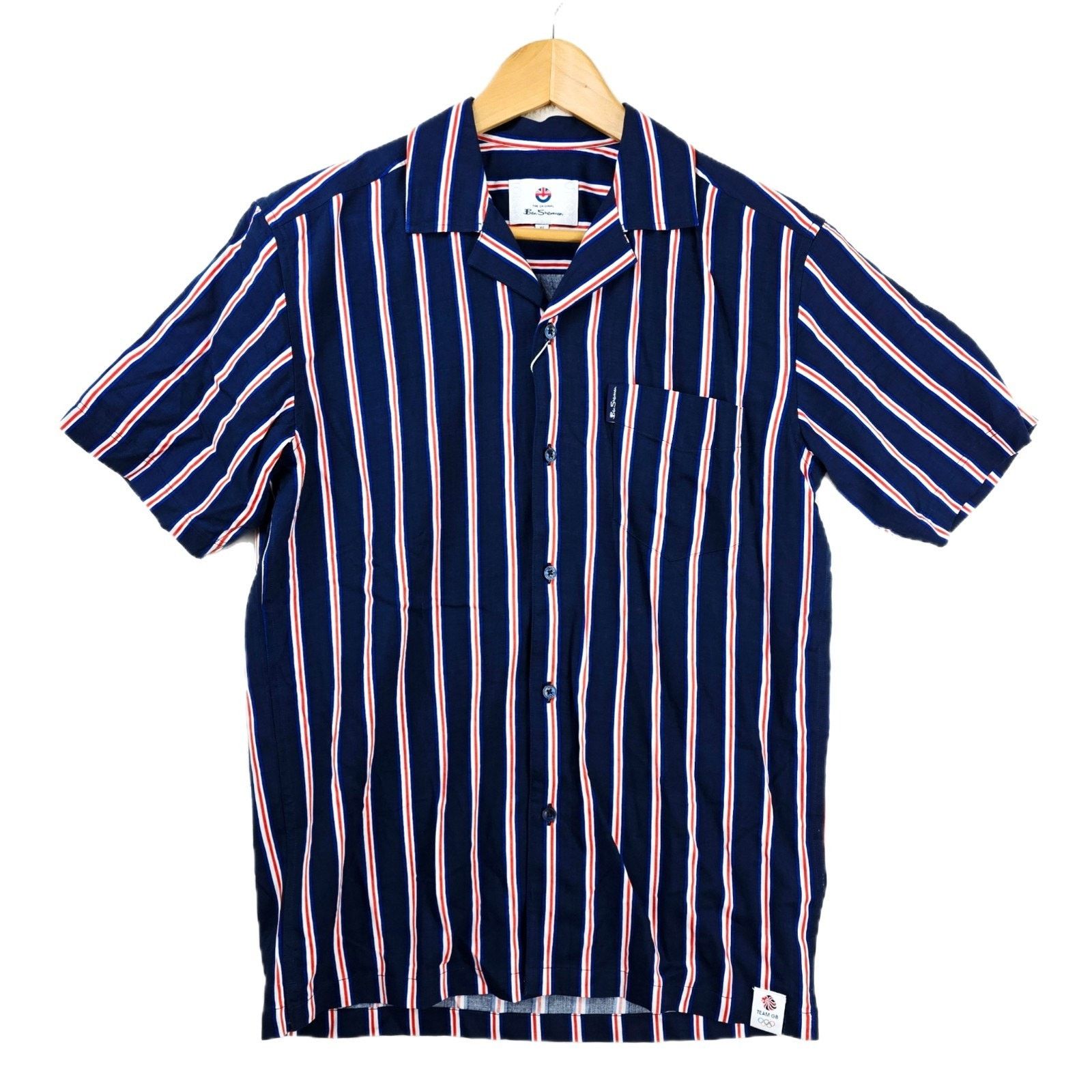 Ben Sherman Ben Sherman X Team GB Resort Stripe Shirt Men's XS Size US XS / EU 42 / 0 - 1 Thumbnail