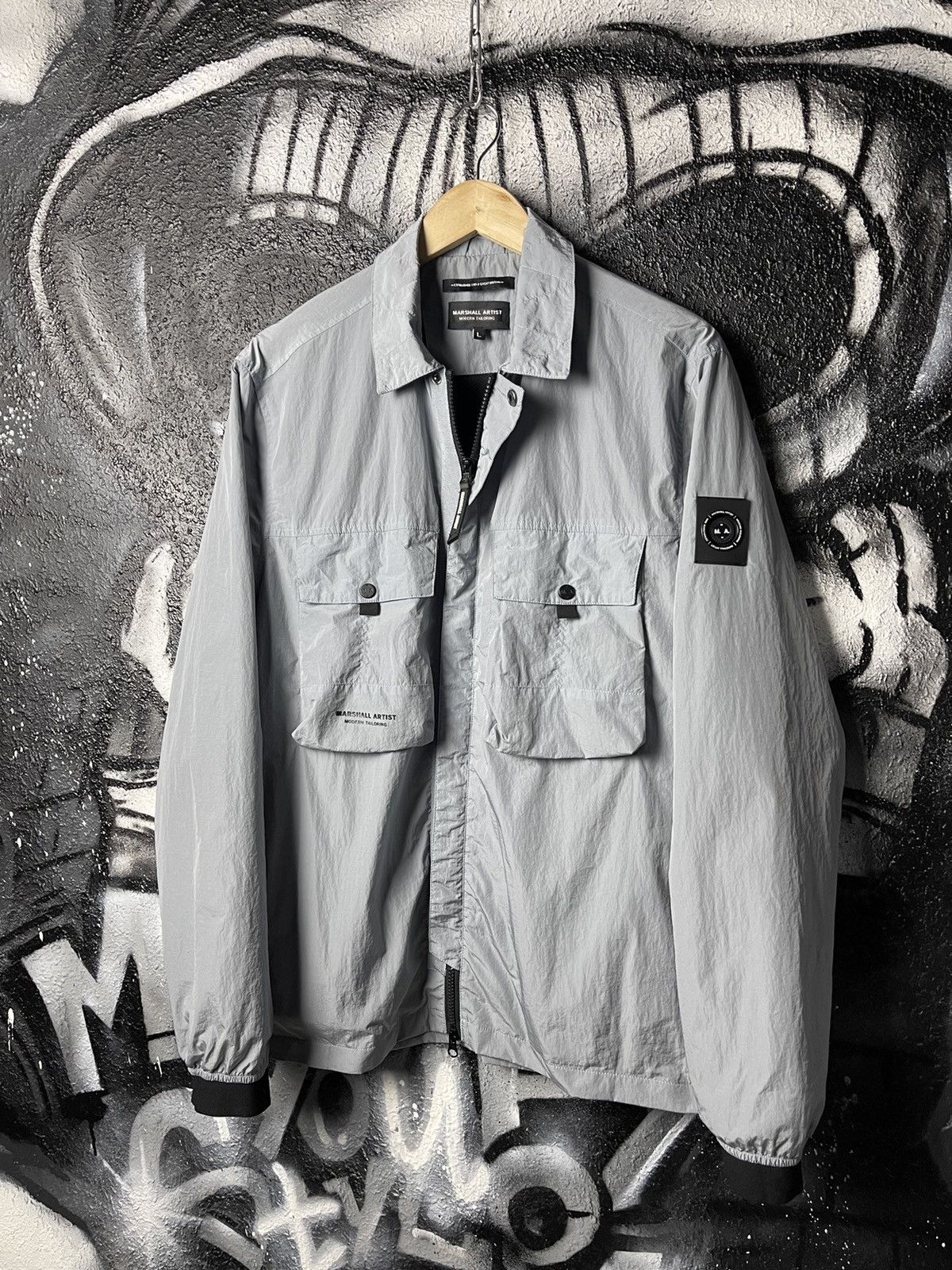 Marshall Artist Marshall Artist Casual Chrome Nylon Overshot Jacket Size L Size US L / EU 52-54 / 3 - 1 Thumbnail