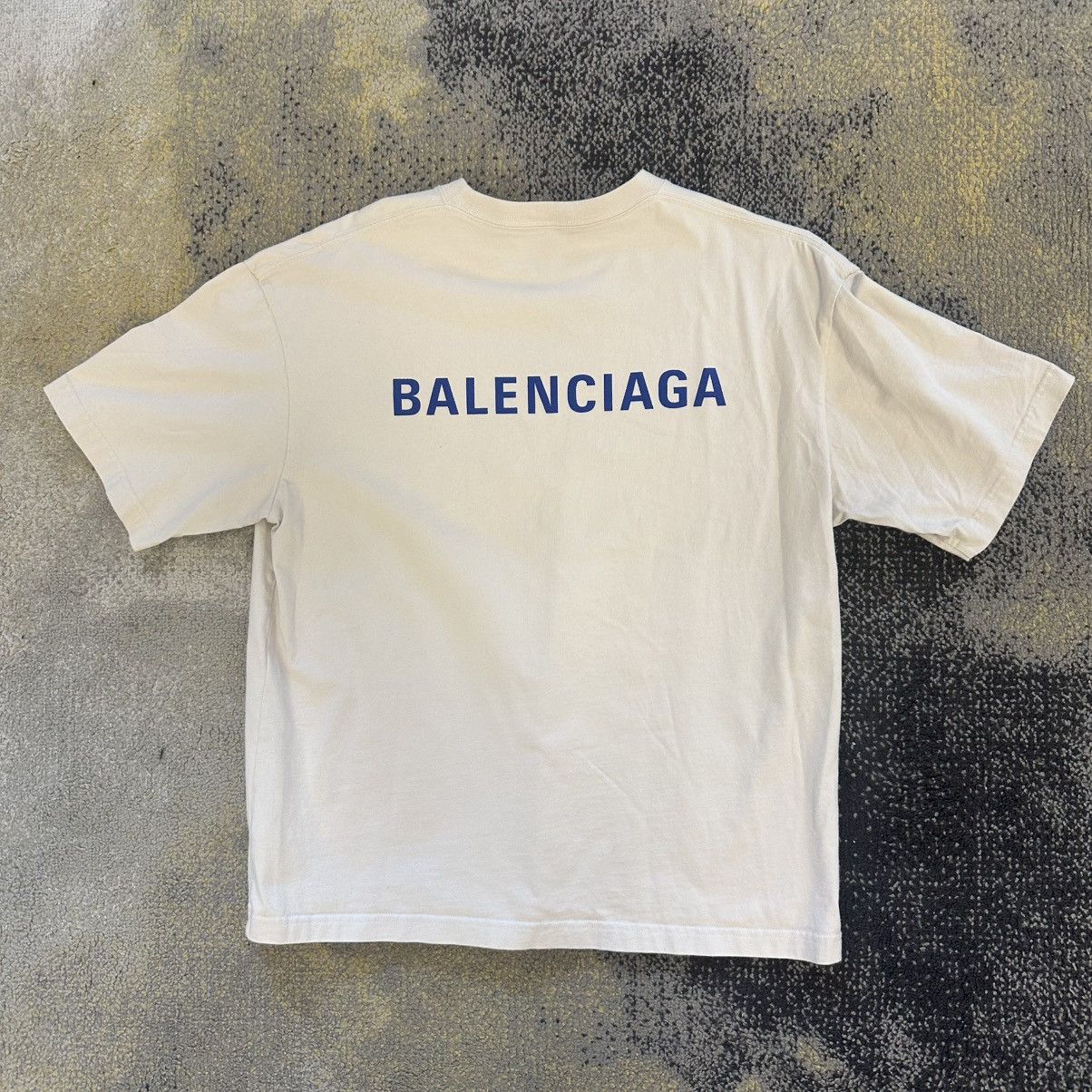Balenciaga BALENCIAGA MEN’S COTTON LOGO PRINT SHIRT Size Medium Size US M / EU 48-50 / 2 - 2 Thumbnail