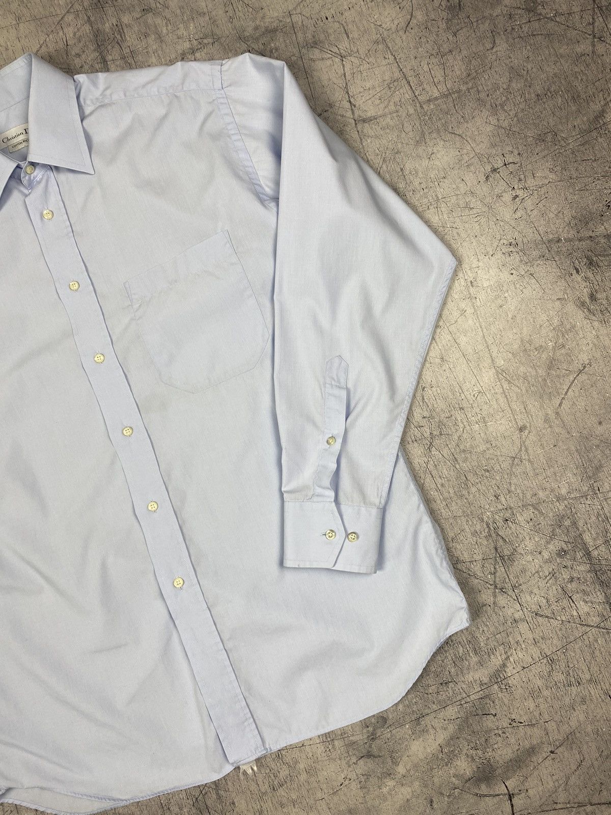 Christian Dior Monsieur Vintage Christian Dior Basic Luxury Button Up Shirt Size US L / EU 52-54 / 3 - 3 Thumbnail
