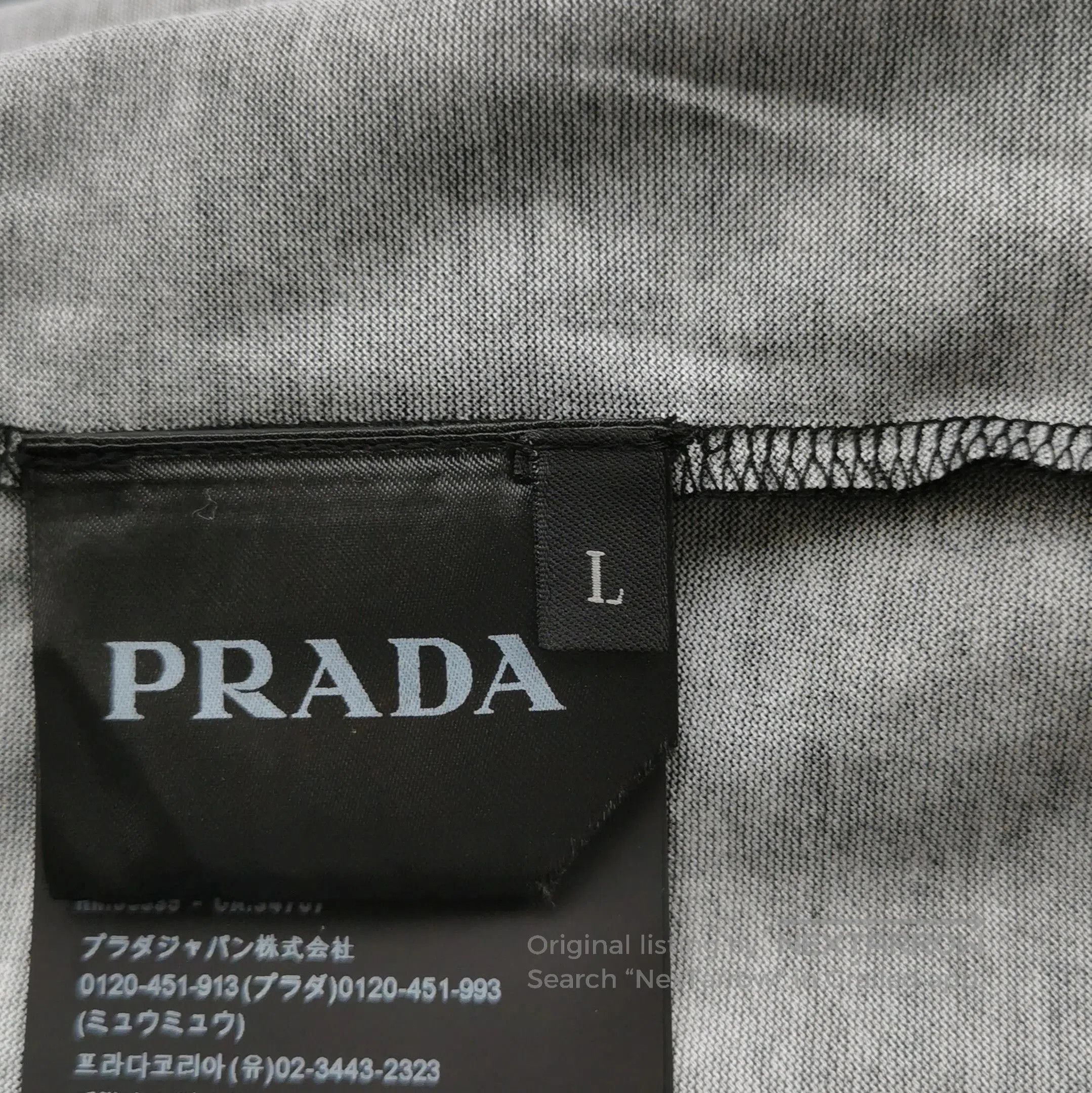 Prada Prada Cotton Graphic Long Sleeve T. Size L / US 10 / IT 46 - 9 Thumbnail