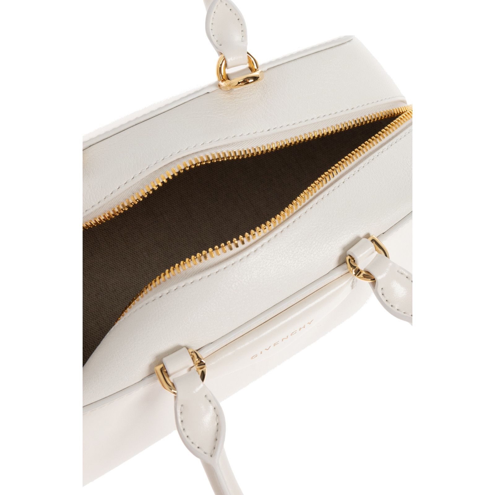 Givenchy GIVENCHY Small Antigona White Shiny Leather Top Handle Handb Size ONE SIZE - 4 Thumbnail