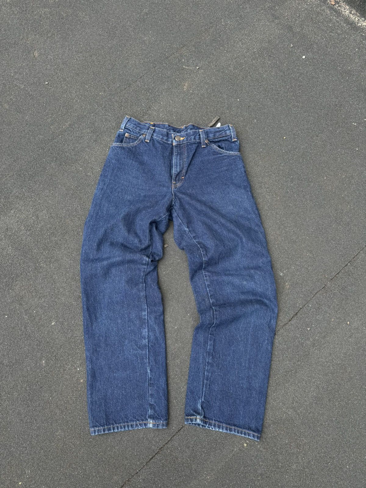 Dickies × Vintage Clean Blue Denim Dickies Work Pants Size US 31 - 2 Thumbnail