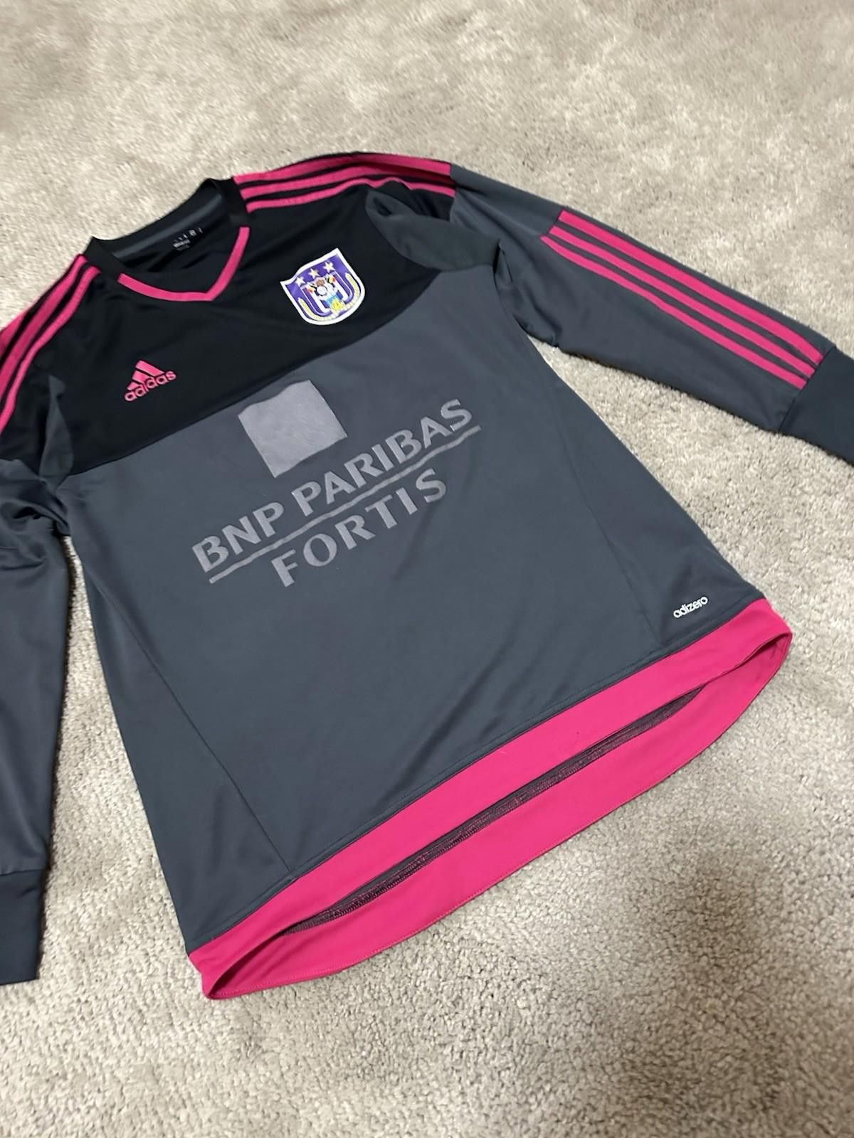 Adidas Anderlecht 2015-16 Home Kit L/S Football Shirt Soccer Jersey Size US XL / EU 56 / 4 - 2 Thumbnail