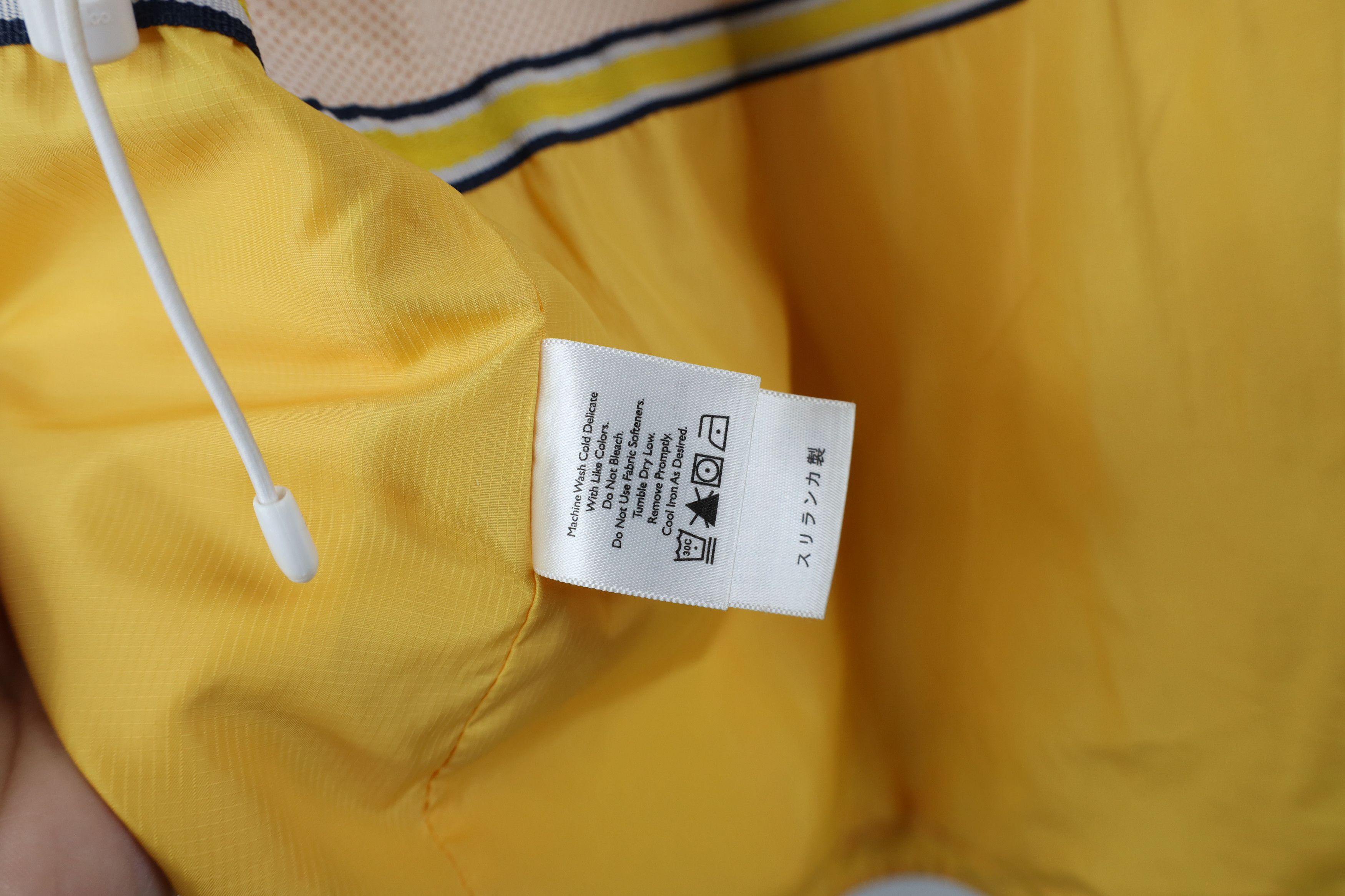 Eddie Bauer × Vintage Vintage Eddie Bauer Full Zip Windbreaker Jacket Yellow Size M / US 6-8 / IT 42-44 - 11 Thumbnail
