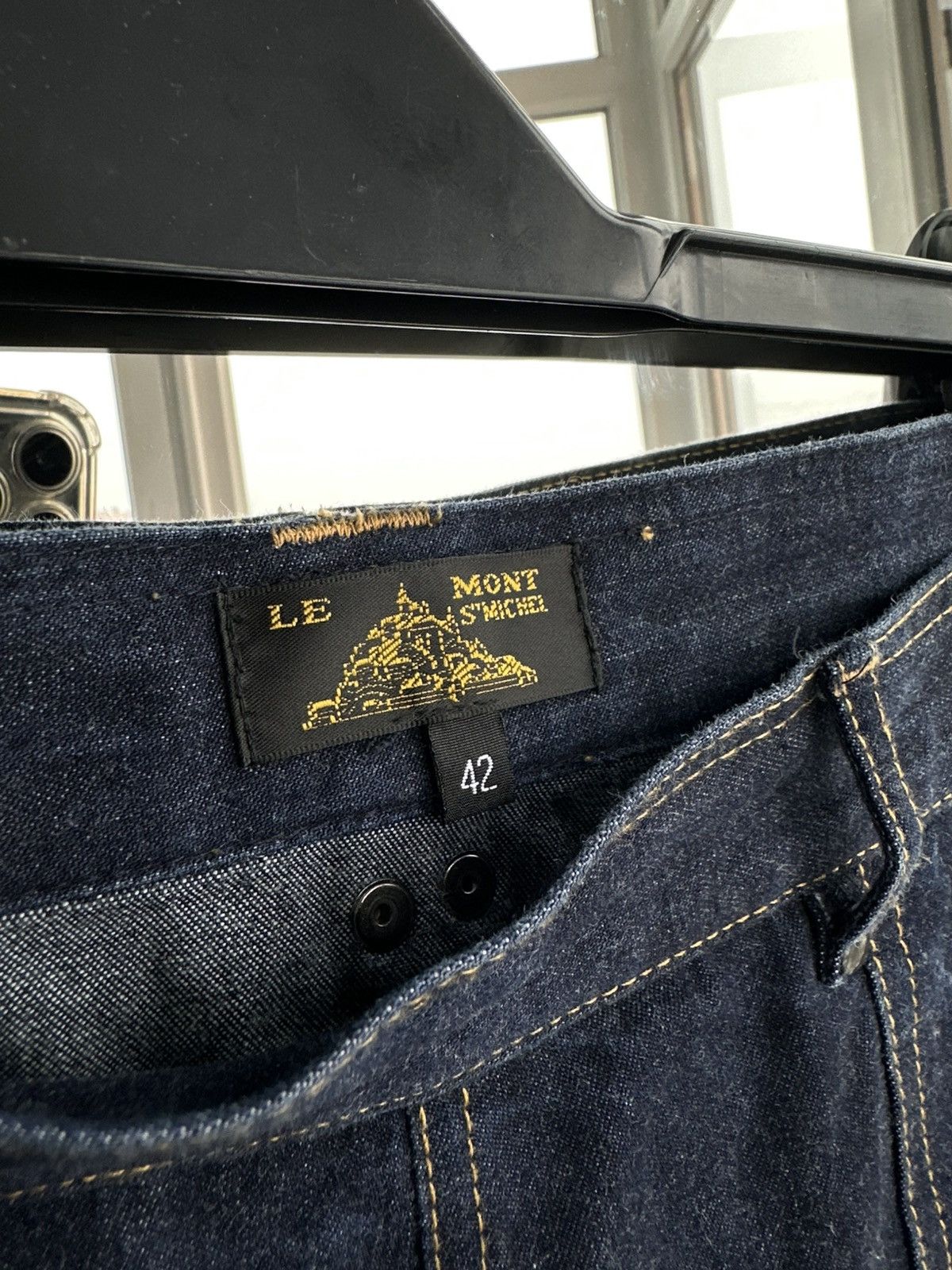 Le Mont Saint Michel Le Mont S’Michel BuckleBack Navy Woman Jeans French Workwear Size 32" / US 10 / IT 46 - 3 Thumbnail