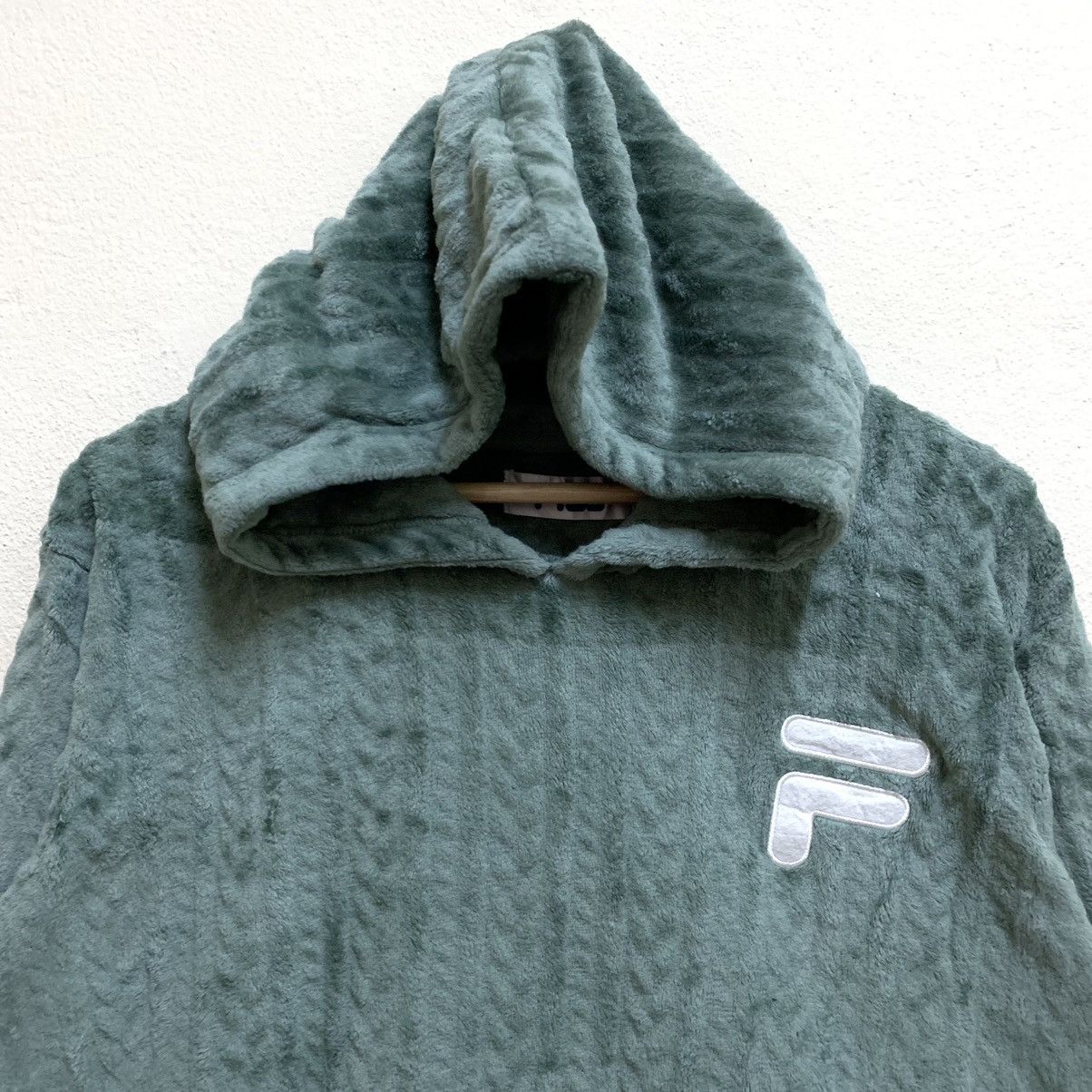 Fila × Vintage Vintage FILA Fleece Hoodie Sweater Size US M / EU 48-50 / 2 - 2 Thumbnail