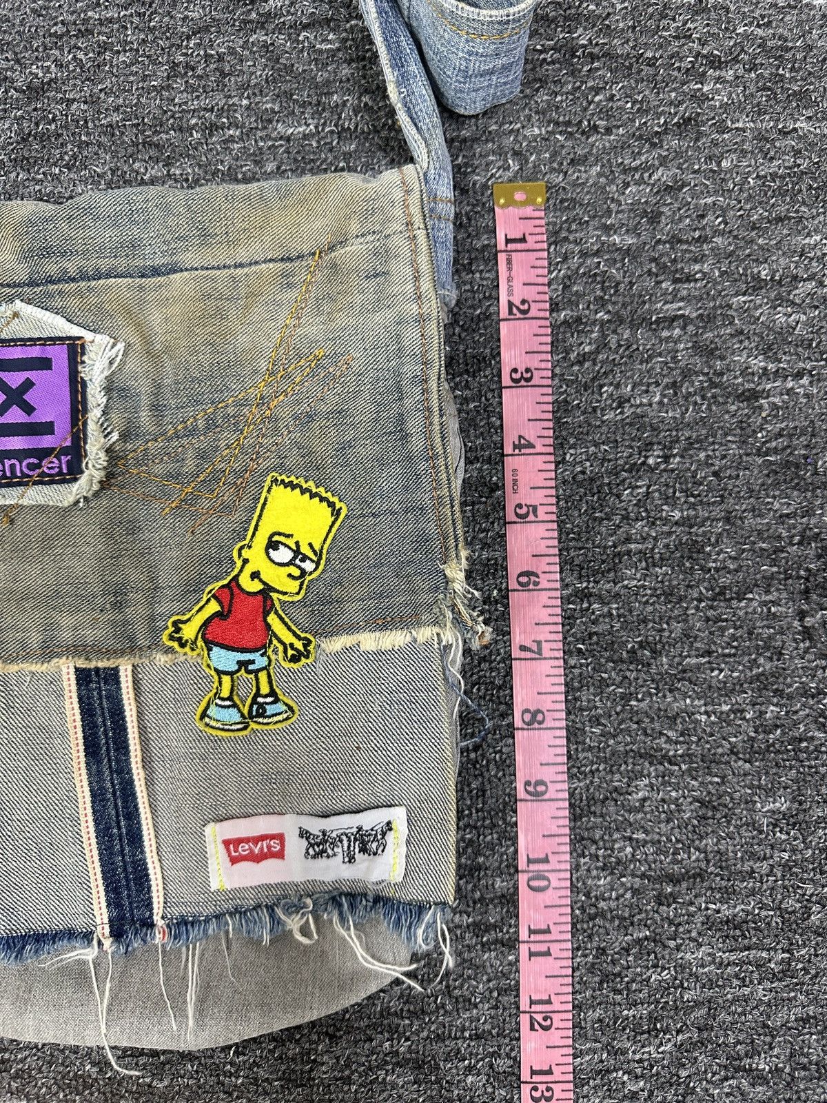 Handmade Very Rare Vintage Unbranded Jeans Custom Made Bag BGA0001 Size ONE SIZE - 4 Thumbnail
