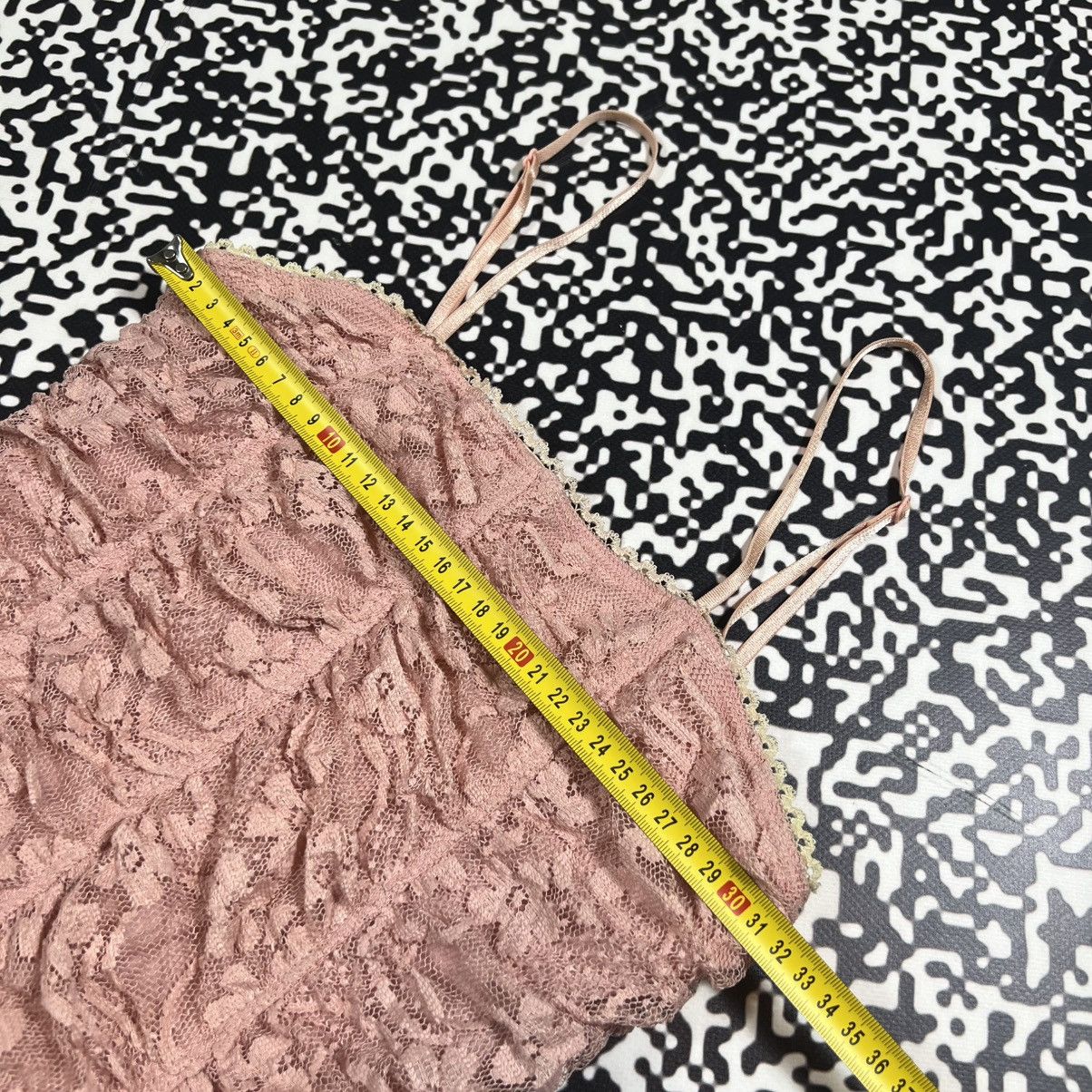 Japanese Brand Vintage Y2K Un Deux Trois Sexy Pink Mesh Mini Dress Size M / US 6-8 / IT 42-44 - 21 Thumbnail