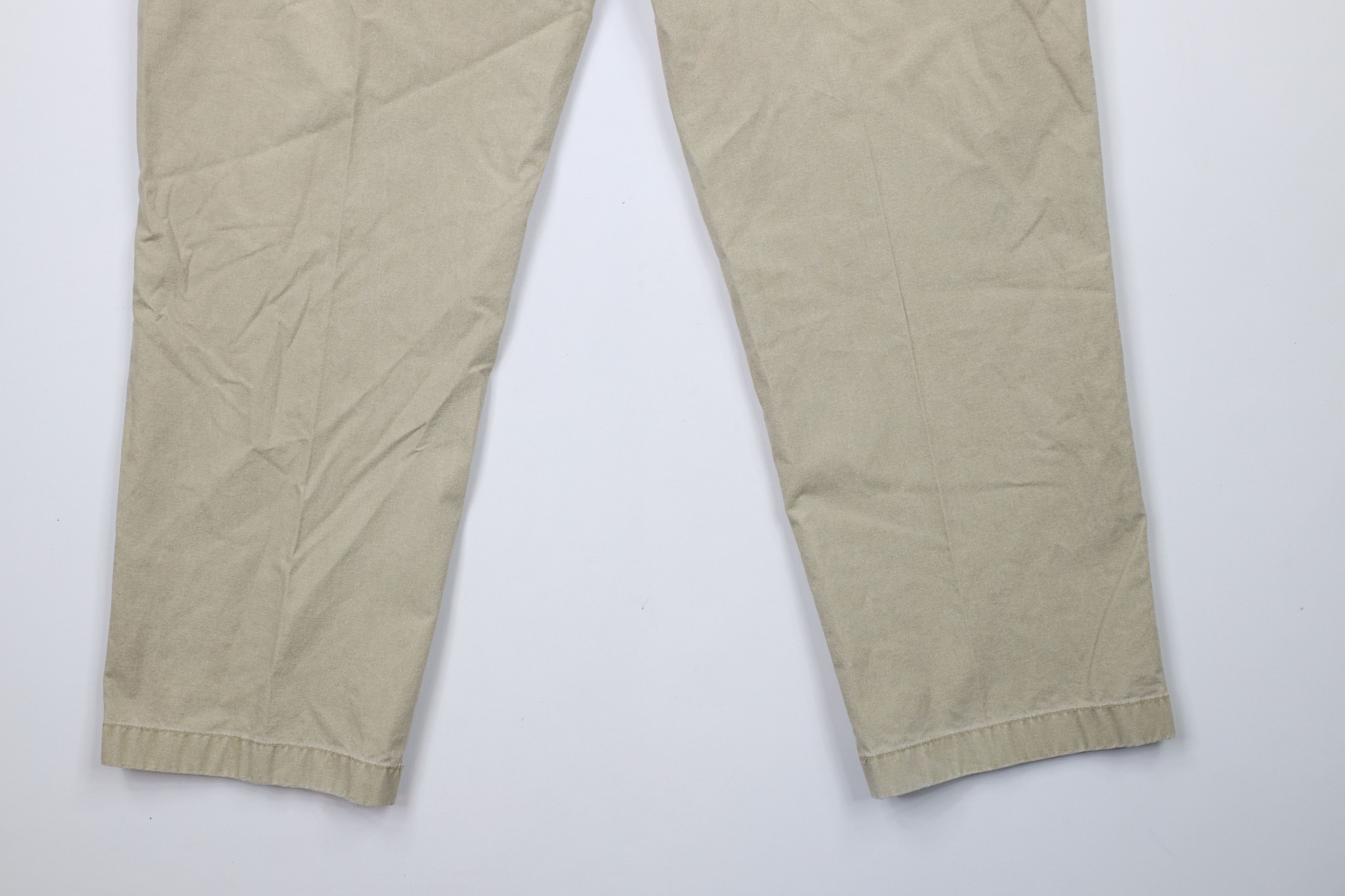 L.L. Bean × Vintage Vintage 90s LL Bean Stonewash Pants Chinos Beige Cotton Size US 35 - 11 Thumbnail