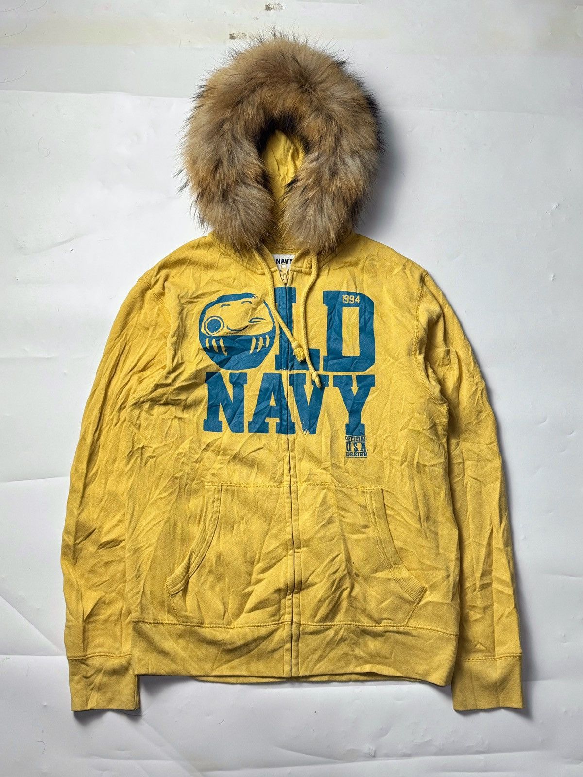 Fur hoodie old navy japanese styled