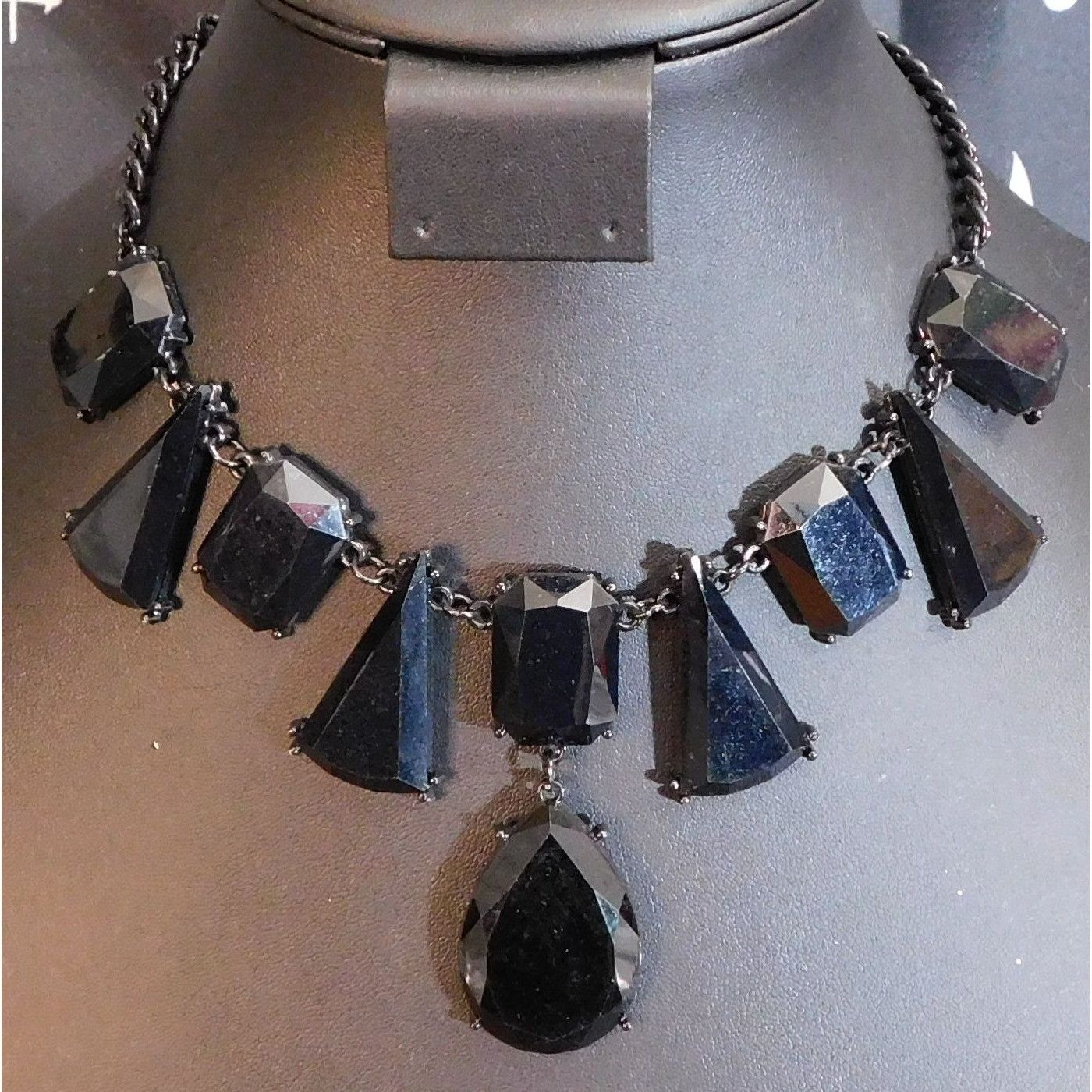 Other Vintage Gothic Chunky Gemmed Statement Necklace Size ONE SIZE - 1 Thumbnail