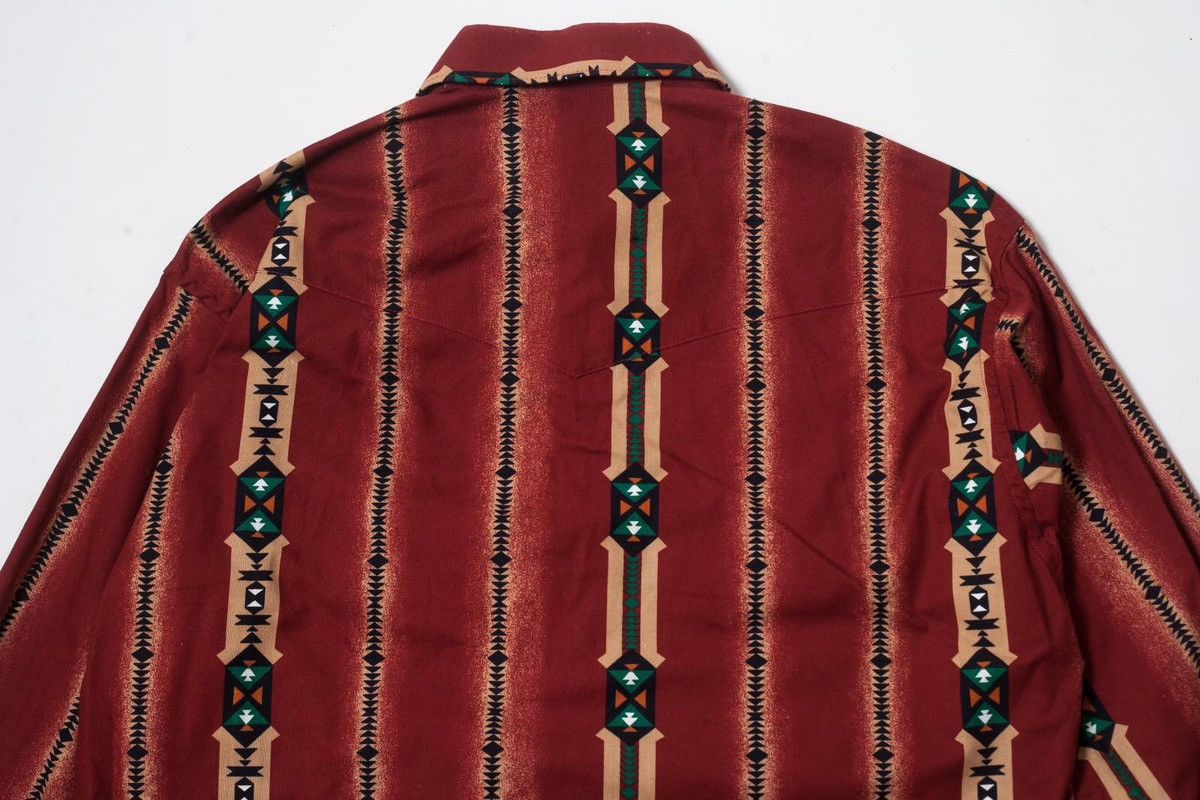 Wrangler Wranlger Pearl Snap Vintage Aztec Shirt Size US M / EU 48-50 / 2 - 8 Thumbnail