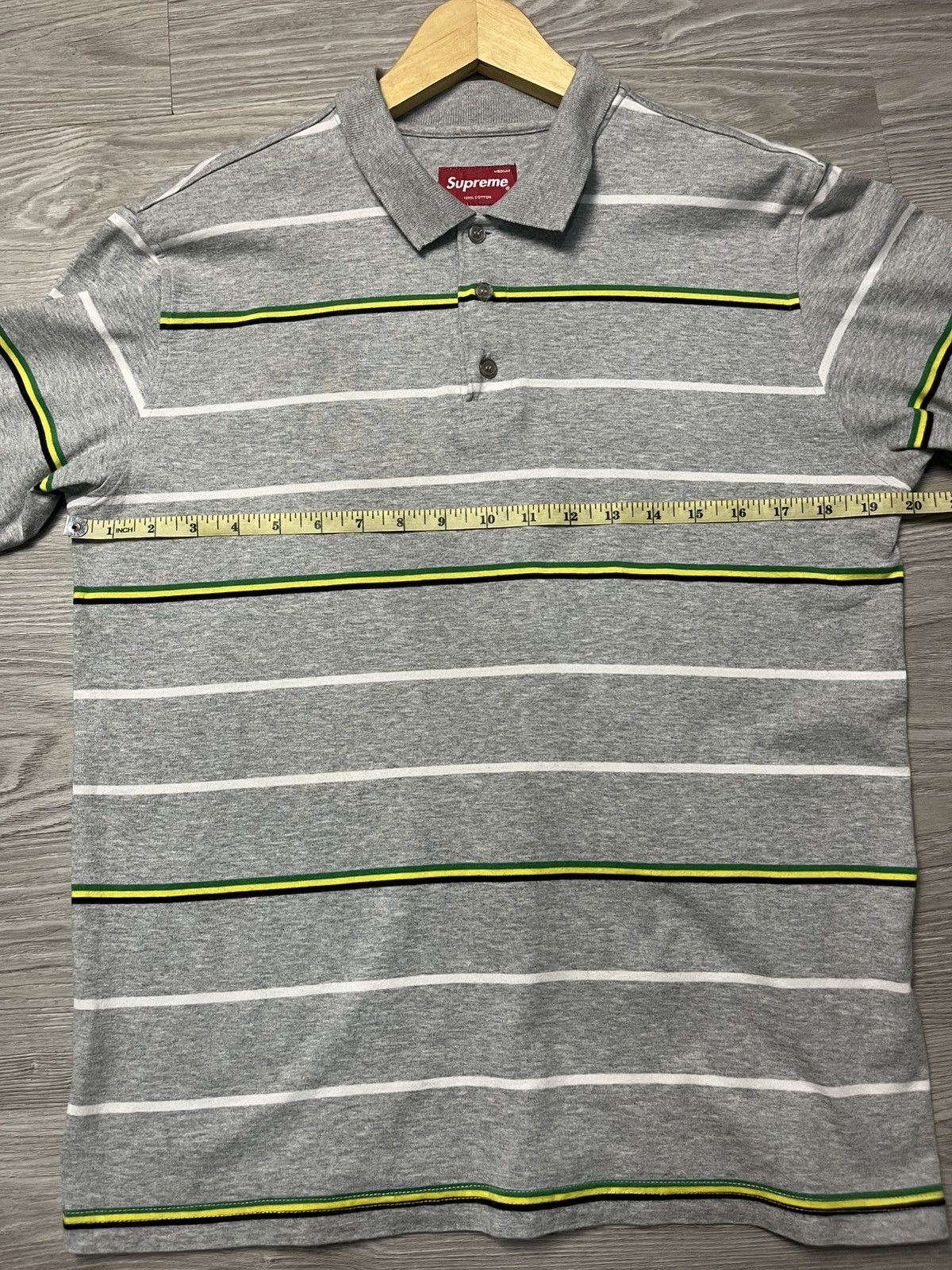Supreme Y2k Supreme Striped Long sleeve Polo Shirt Size US M / EU 48-50 / 2 - 7 Thumbnail