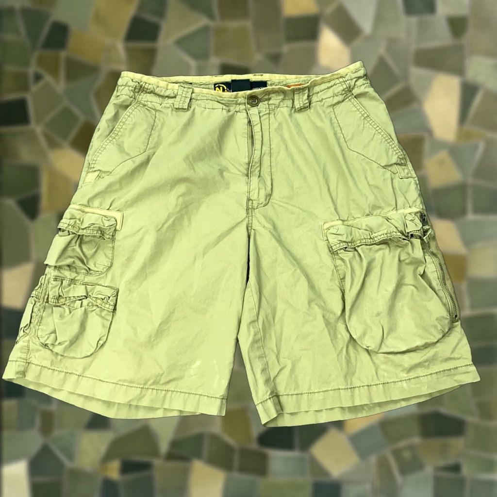 Nautica Nautica Jeans Company Shorts Mens 36 Khaki Cargo Multi Pocket Grunge Skate Y2K Size US 36 / EU 52 - 1 Thumbnail