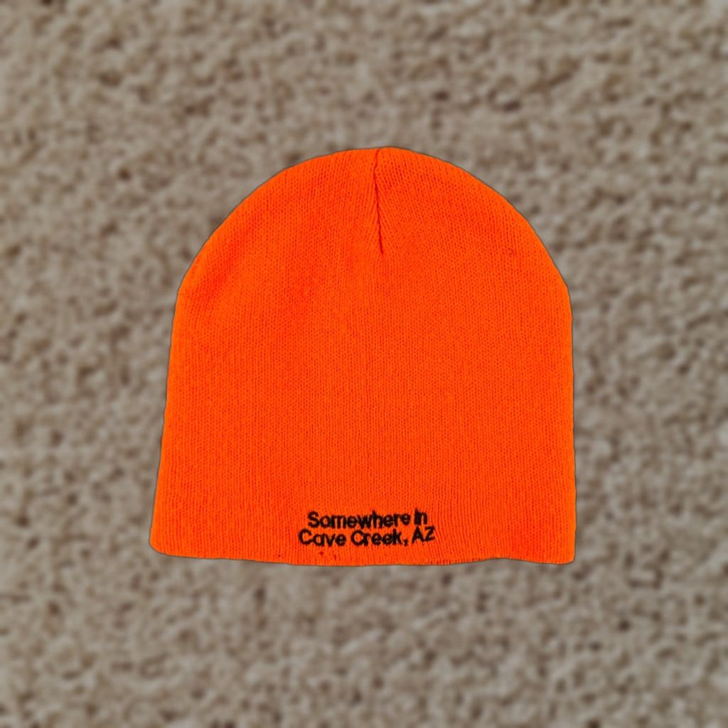 Vintage Cave Creek Beanie Toque Men One Size Orange Hunting Knit Acrylic Snow Arizona Hat Beanie Mens Orange Hunting Knit One Size Size ONE SIZE - 1 Thumbnail