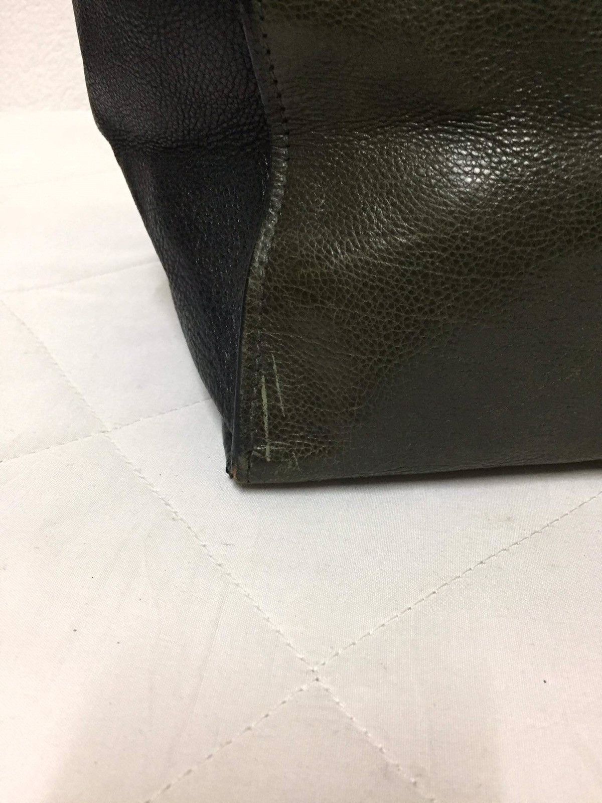 Prada PRADA Green Black Leather 2Way Shoulder Cross Body Bag Size ONE SIZE - 10 Thumbnail