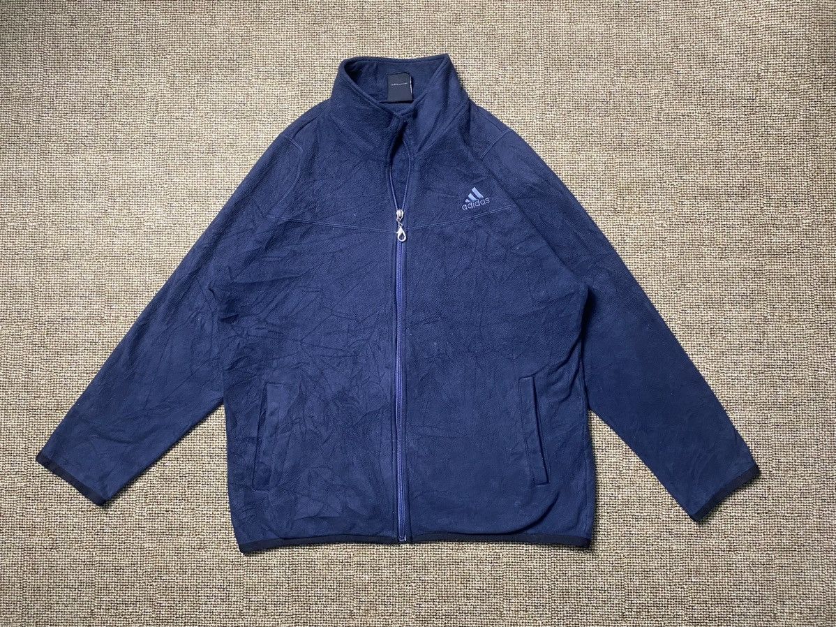 Adidas Adidas Fleece Zipper Jacket Size US L / EU 52-54 / 3 - 1 Thumbnail