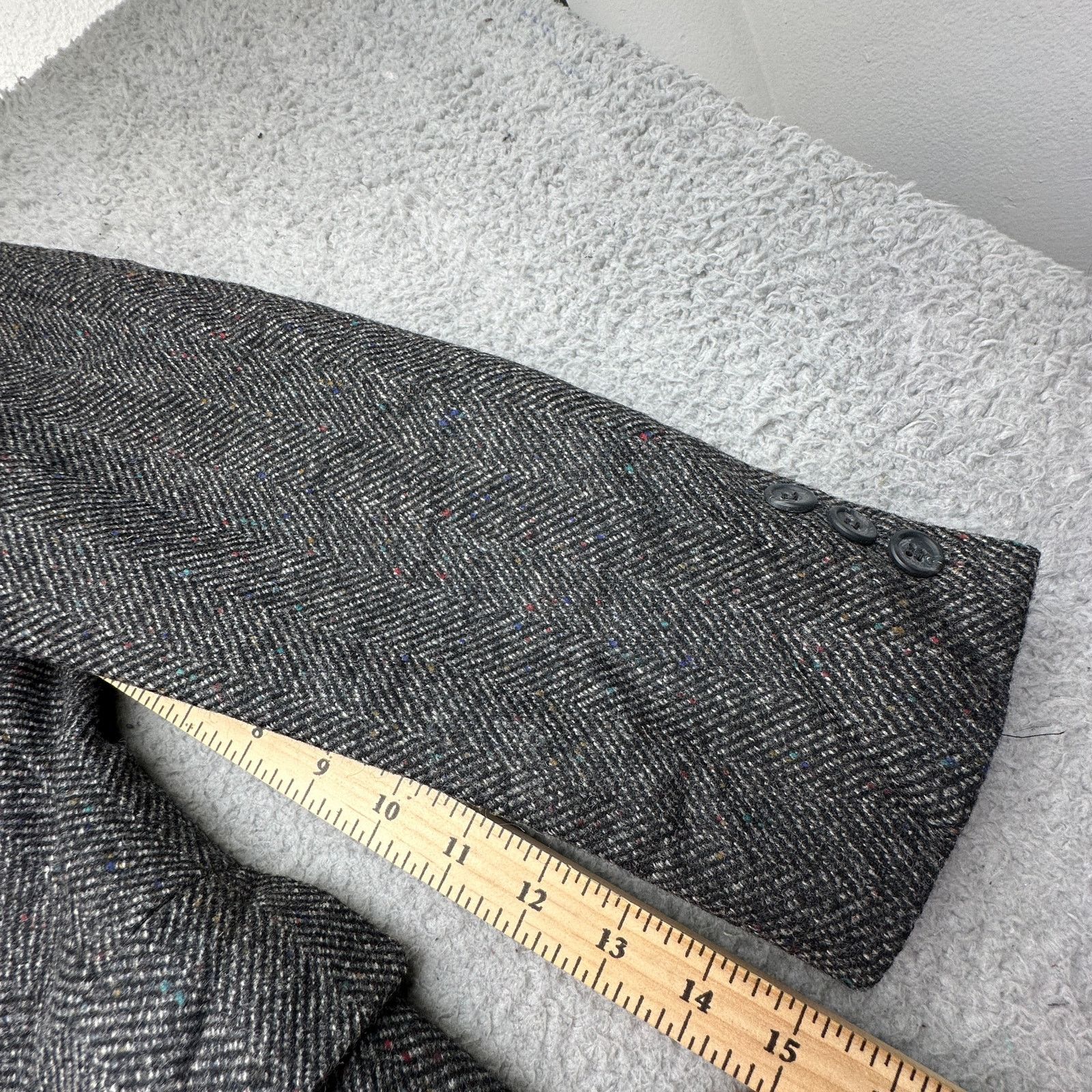 Brooks Brothers VTG Brooks Brothers Herringbone Tweed Long Coat Womens 18 Size XXL / US 16-18 / IT 52-54 - 6 Thumbnail
