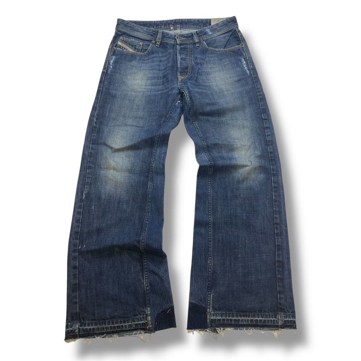 Other Custom Distressed Thrashed Japanese Flared Jeans Y2K Opium Size US 32 / EU 48 - 2 Thumbnail