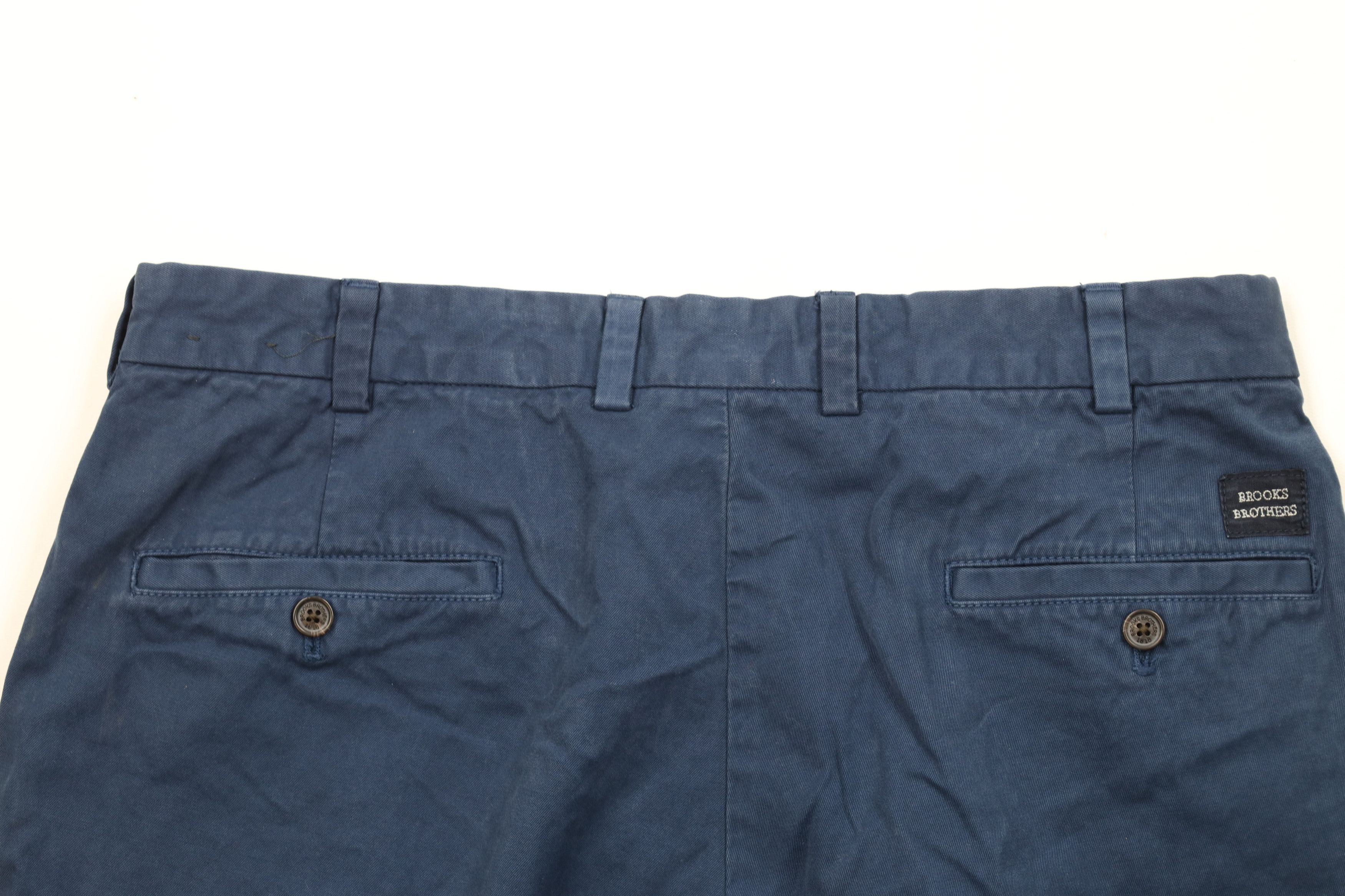 Brooks Brothers Brooks Brothers Spell Out Golf Chino Shorts Navy Blue Cotton Size US 34 / EU 50 - 10 Thumbnail