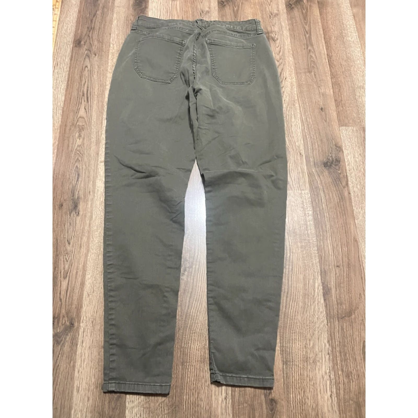 Vintage Daily/Ritual Pants Women's 10 Green Skinny Cargo Pockets Pants Womens Size 32" / US 10 / IT 46 - 2 Thumbnail