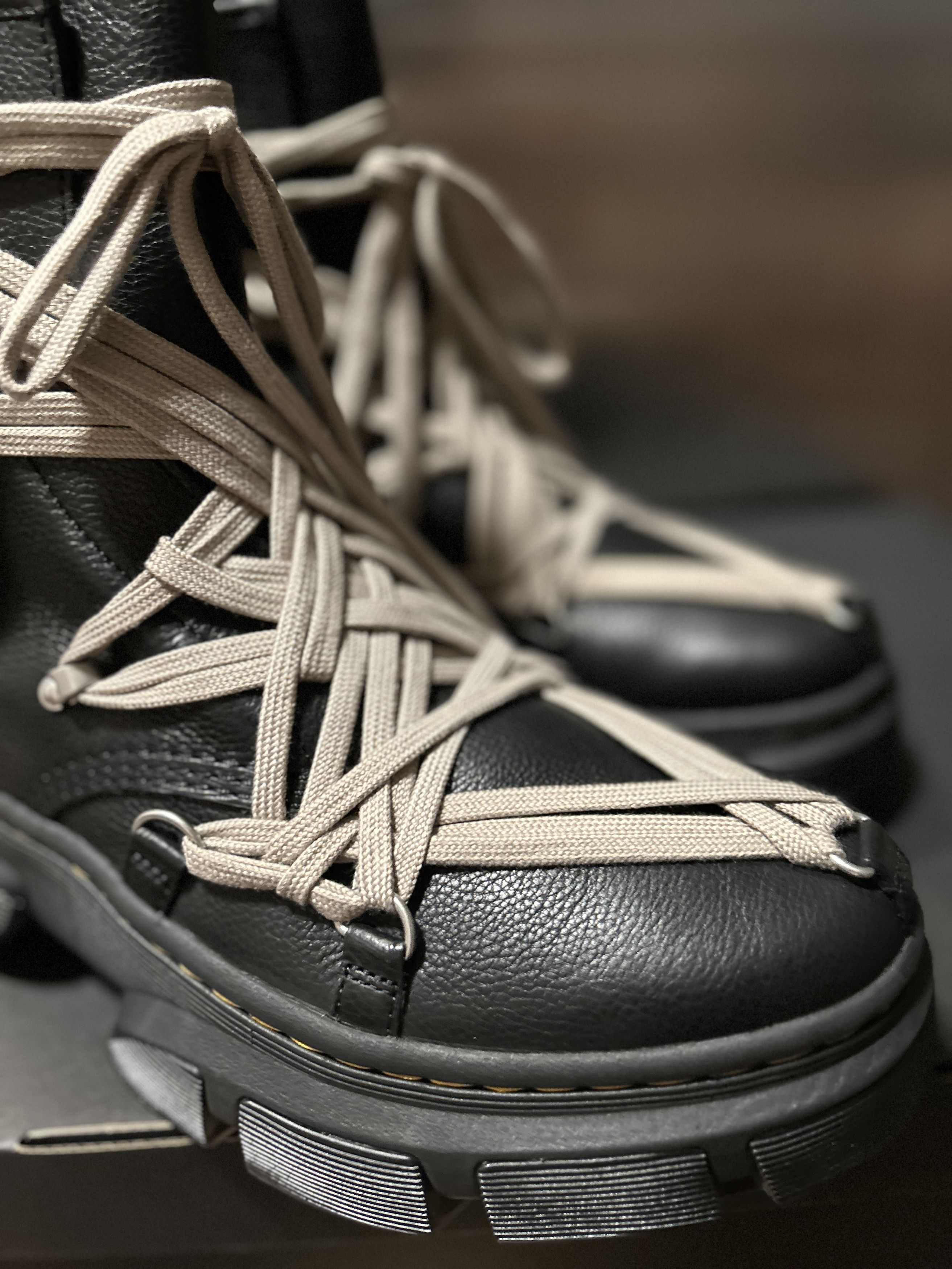 Dr. Martens × Rick Owens Rick Owens Dr Martens 1460 DMXL Mega Lace Boot Size US 13 / EU 46 - 2 Thumbnail