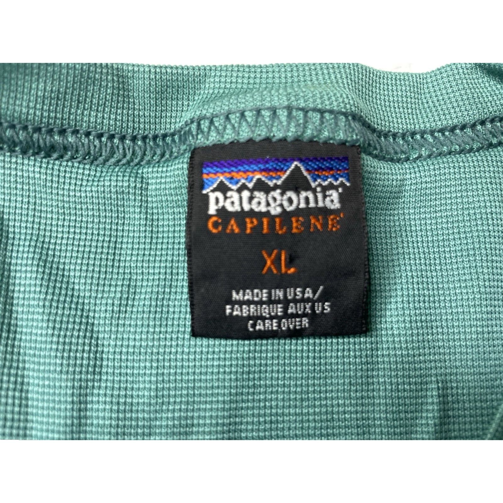 Patagonia Patagonia T-Shirt Mens XL Green Capilene Short Sleeve Crew Neck Activewear Hiking Running Casual Logo Size US XL / EU 56 / 4 - 3 Thumbnail