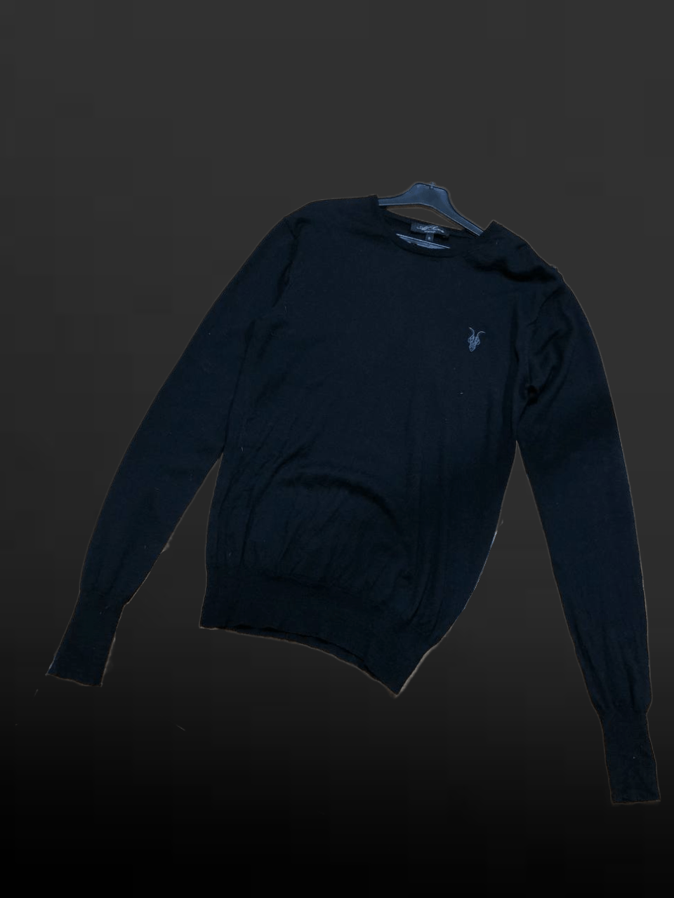Allsaints Y2K Black Sweatshirt Logo Allsaints Streetwear Size US S / EU 44-46 / 1 - 1 Thumbnail