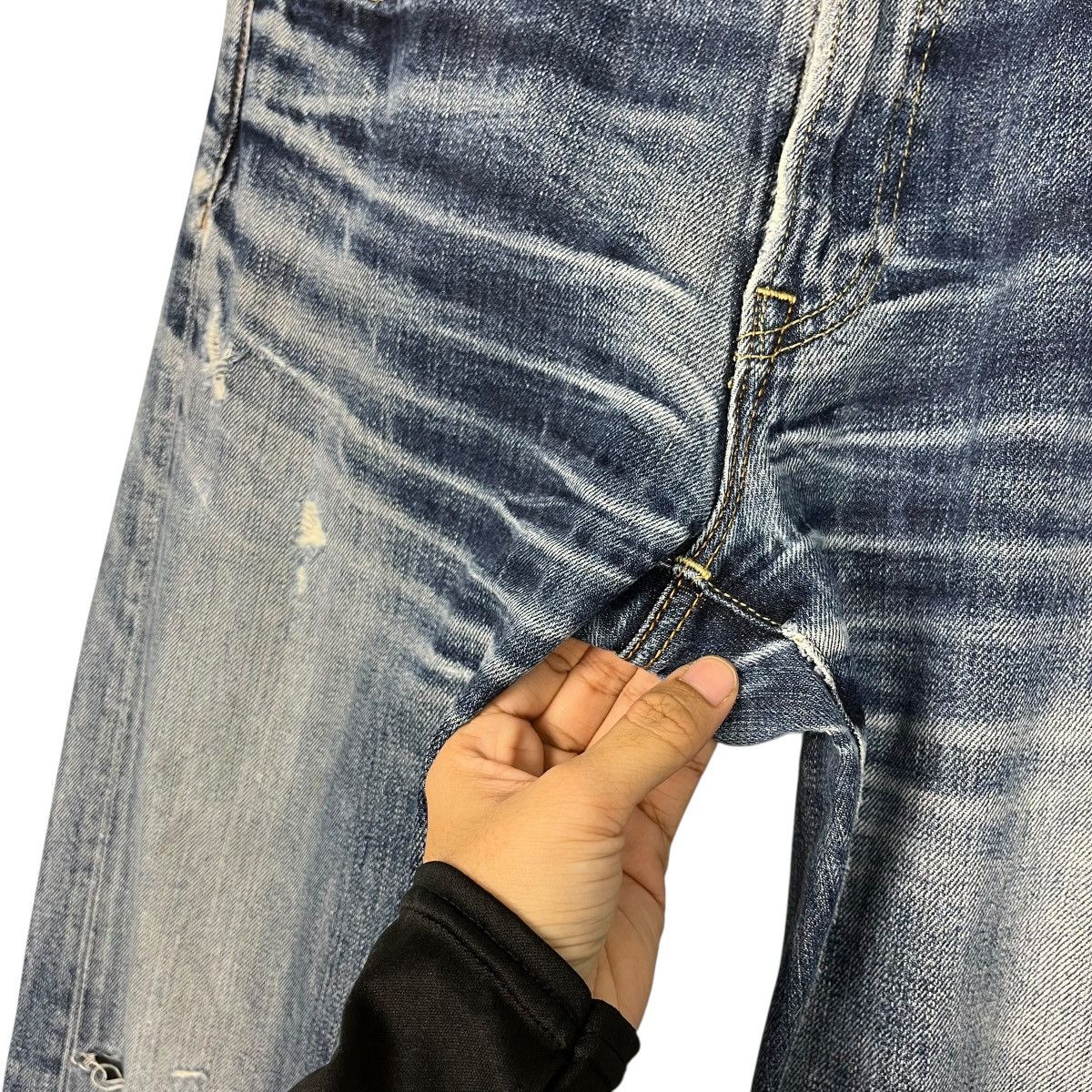 Japanese Brand Vintage Japanese Designer Selvedge Distressed Denim Jeans Size US 31 - 13 Thumbnail