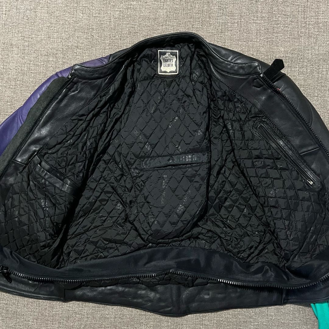 Other 1980s iXS Motorcycle Leather Jacket Size US M / EU 48-50 / 2 - 3 Thumbnail
