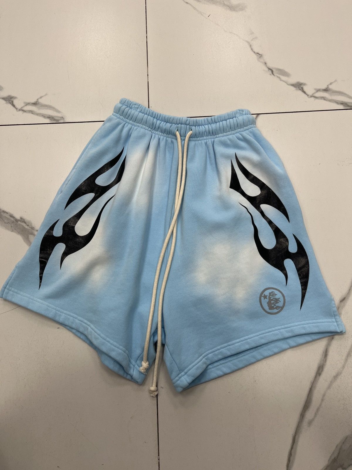 HELLSTAR Hellstar Flame Shorts "Blue" Size US 26 / EU 42 - 2 Thumbnail