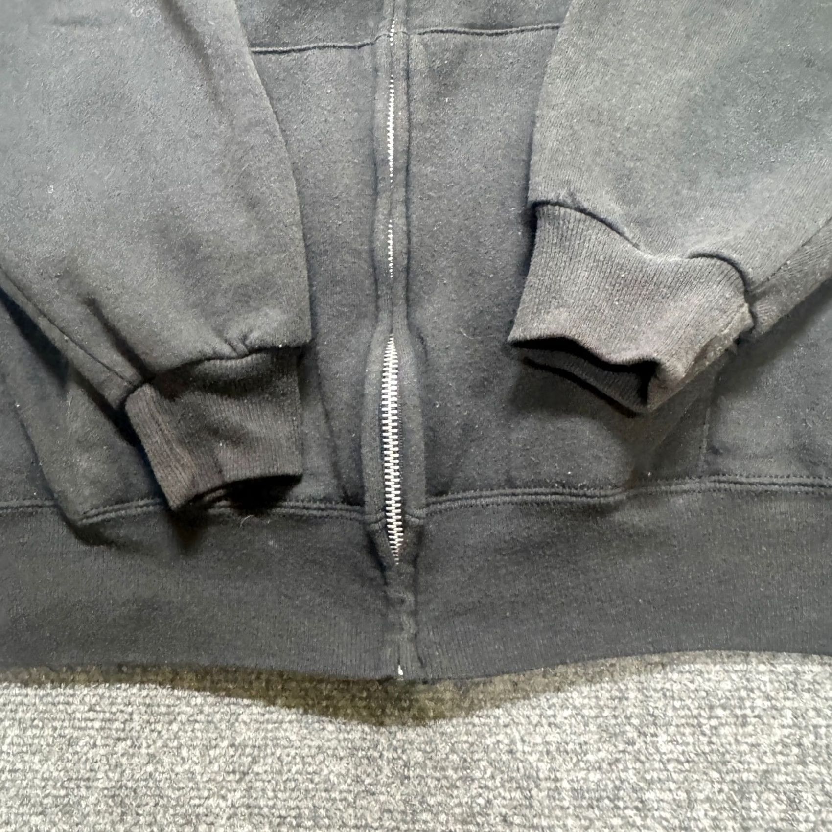 Jerzees VINTAGE Jerzees Full-Zip Jacket Men's XL Made In USA Black 90s Y2K Jacket Mens XL Black Size US XL / EU 56 / 4 - 6 Thumbnail