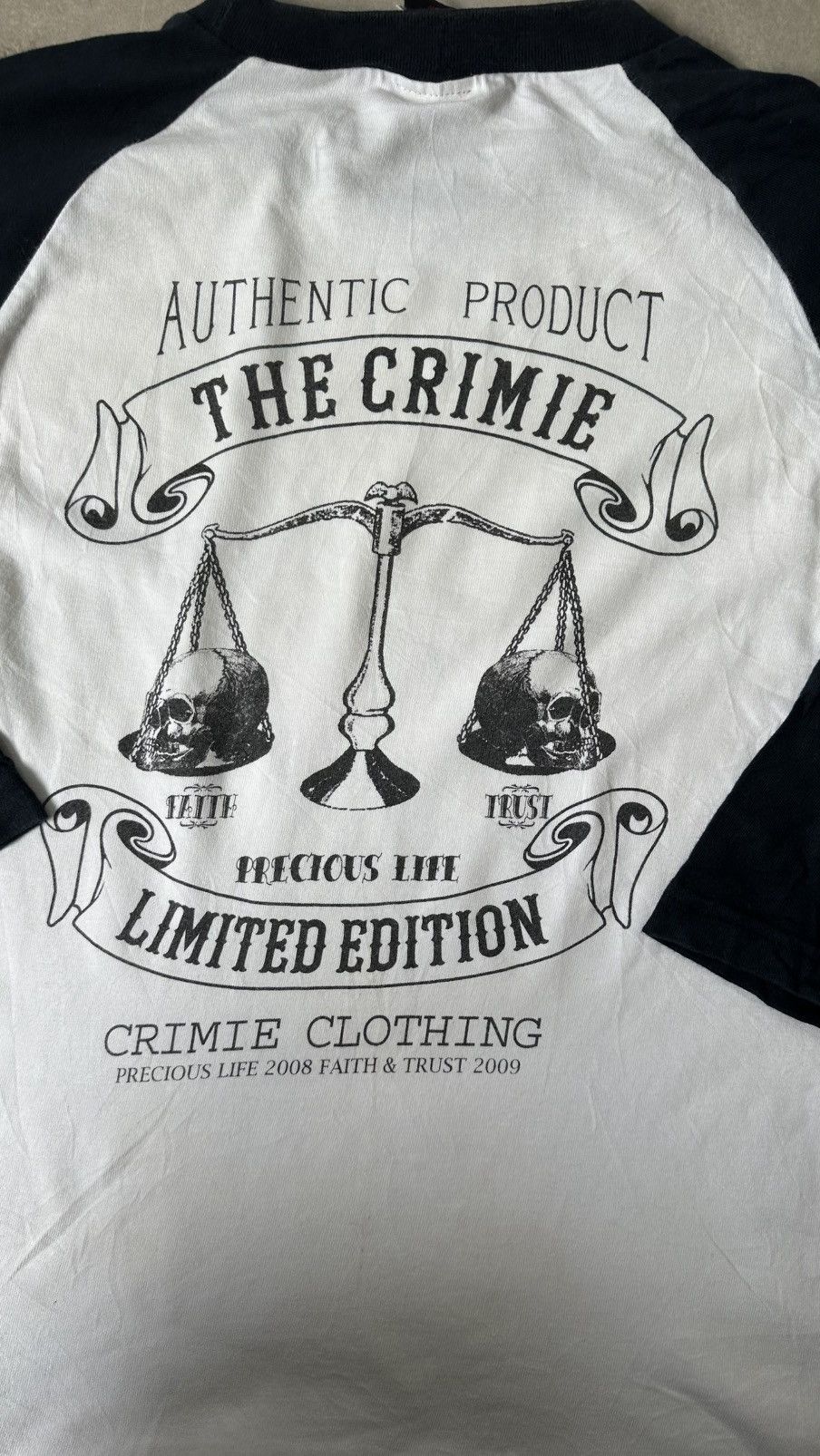 Japanese Brand THE GRIMIE CLOTHING SKULL RAGLAN Size US M / EU 48-50 / 2 - 7 Thumbnail