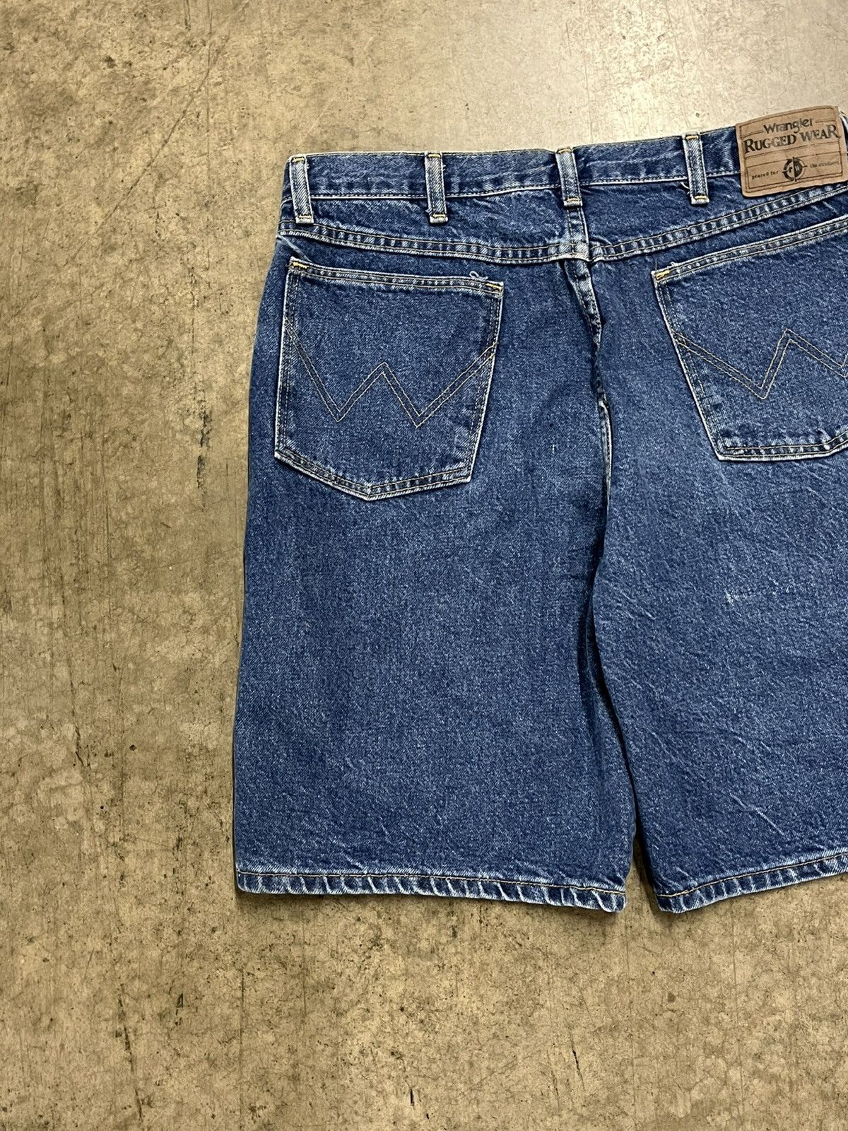Vintage Jorts vintage wrangler baggy fit denim shorts summer hype Size US 32 / EU 48 - 5 Thumbnail