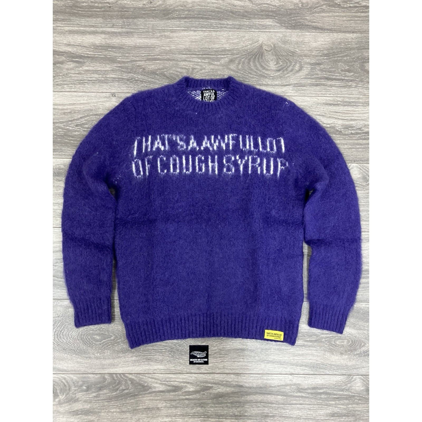 That’s A Awful Lot Of Cough Syrup Mohair Sweater NEW!