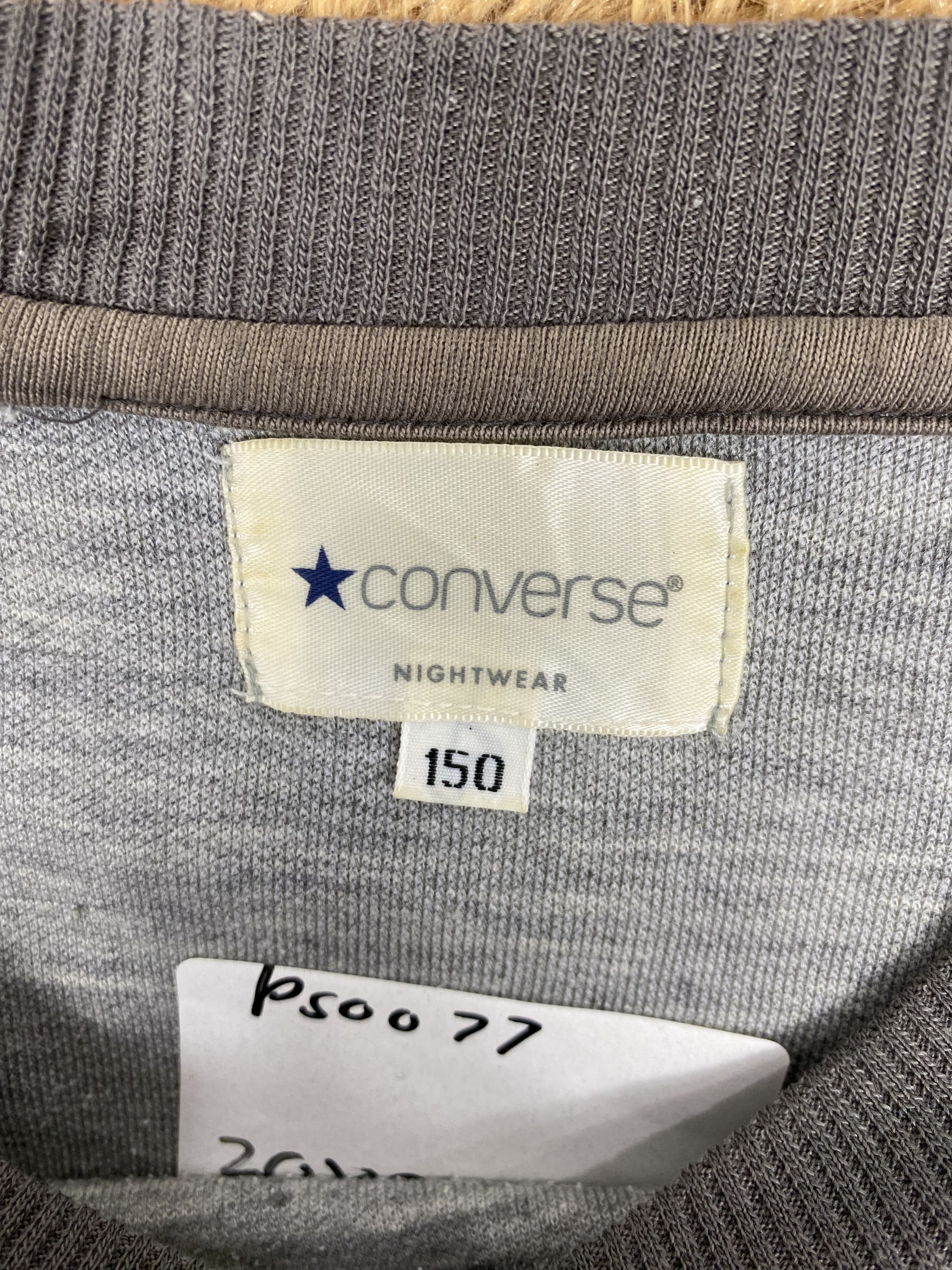 Converse Vintage Converse Nightwear Big Logo Sweatshirts PS0077 Size US S / EU 44-46 / 1 - 8 Thumbnail