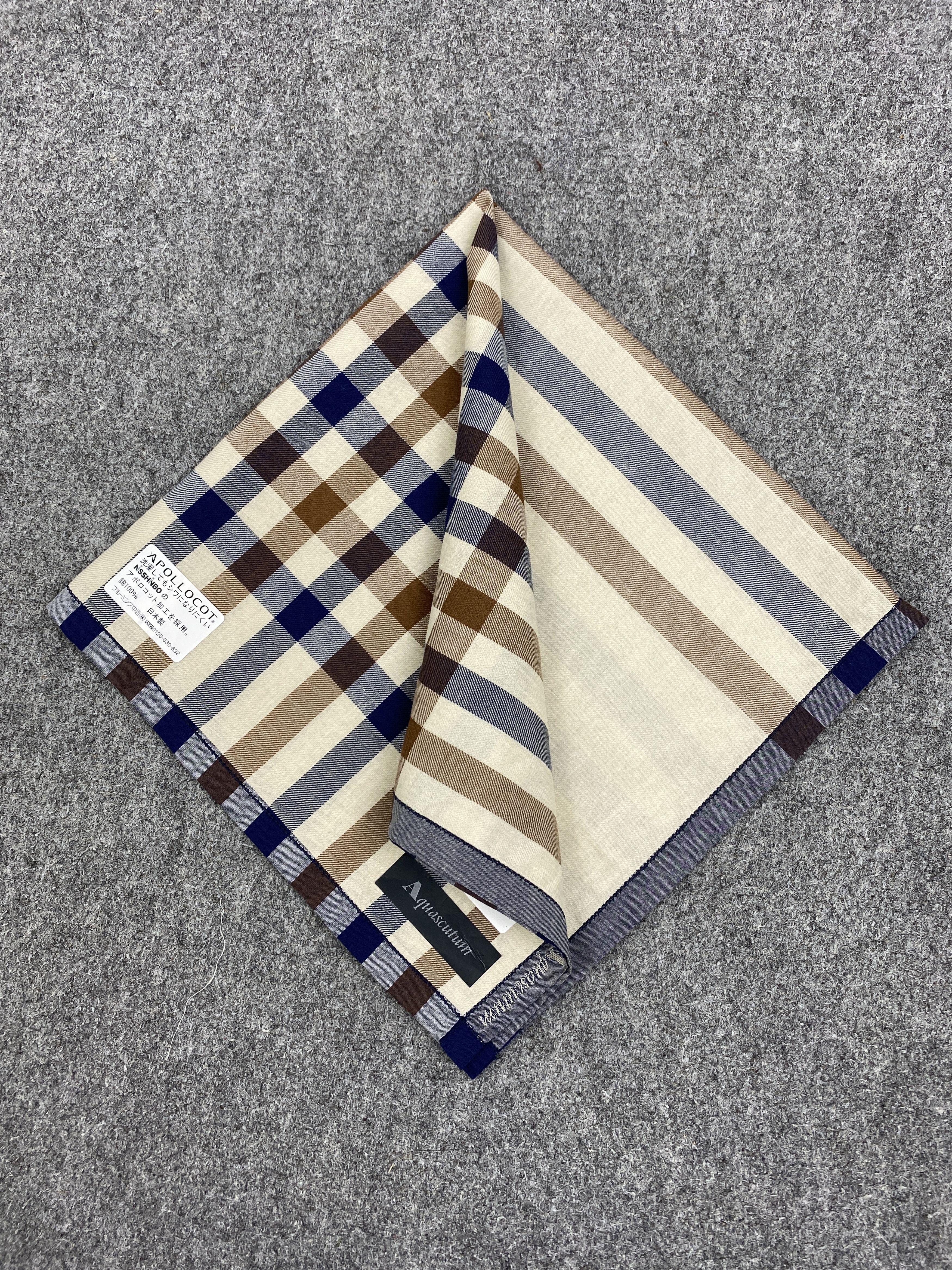 Aquascutum Vintage Aquascutum Handkerchief / Neckwear / Bandana HKC0443 Size ONE SIZE - 4 Thumbnail