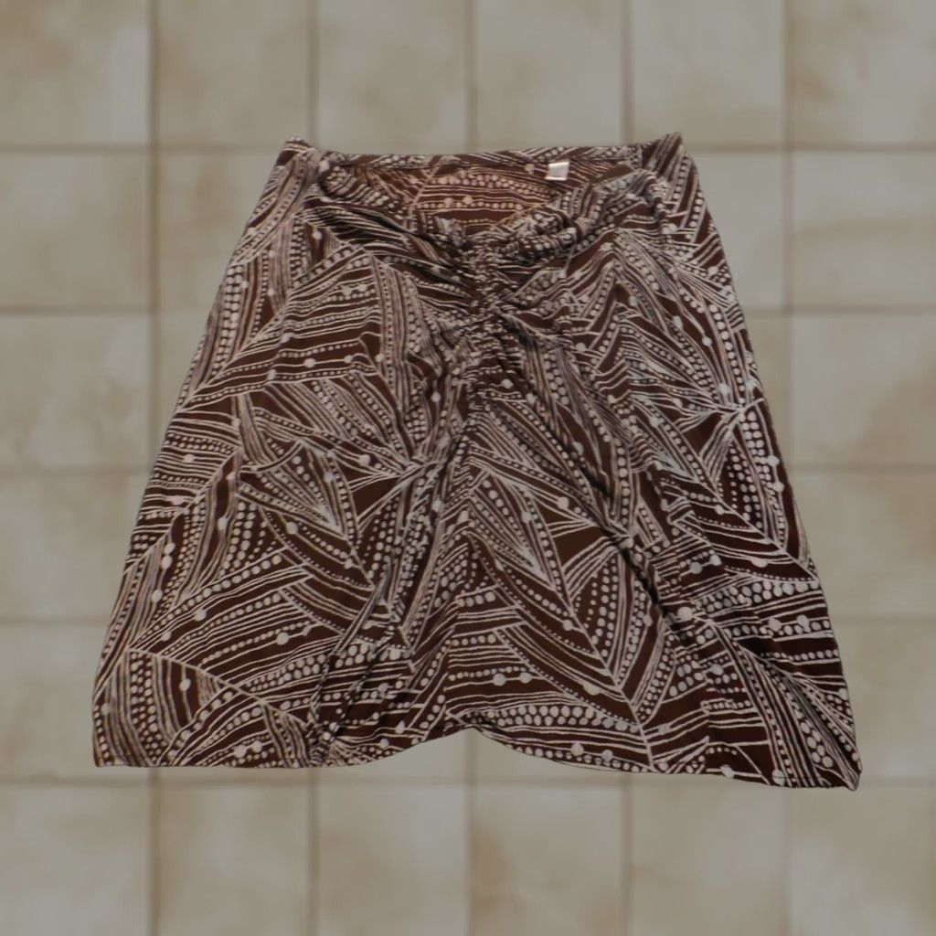Old Navy Old Navy Womens Blouse L Brown Round Neck Pullover Long Sleeve Stretch Casual Regular Size L / US 10 / IT 46 - 1 Thumbnail