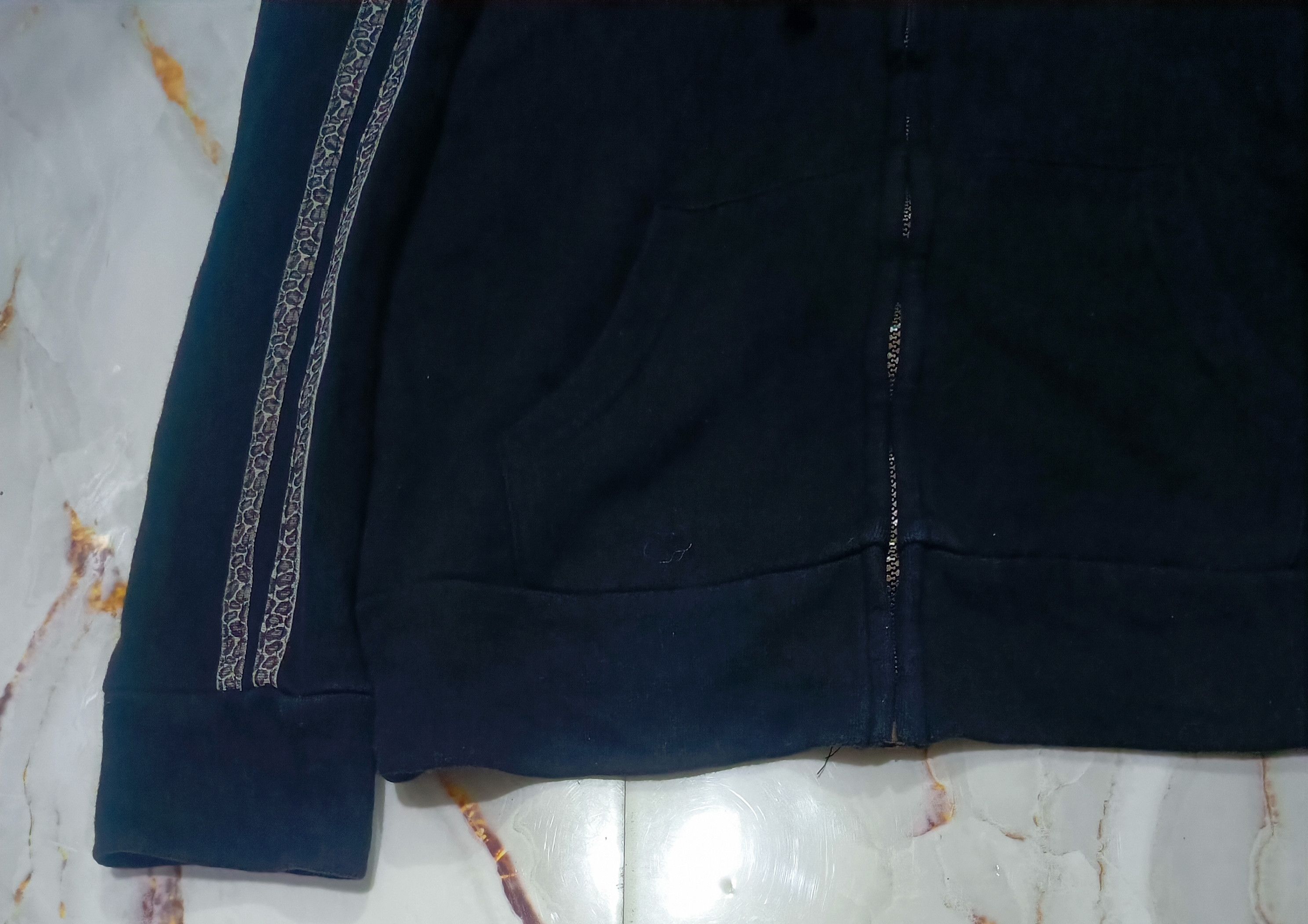 Le Grande Bleu (L.G.B.) black fur hoodie with leopard stripes Lgb Type Size US M / EU 48-50 / 2 - 6 Thumbnail